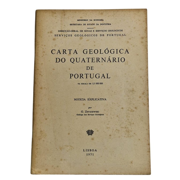Carta Geológica do Quaternário de Portugal na Escala de 1:1 000 000 – Nota Explicativa por G. Zbyszewski (1971)