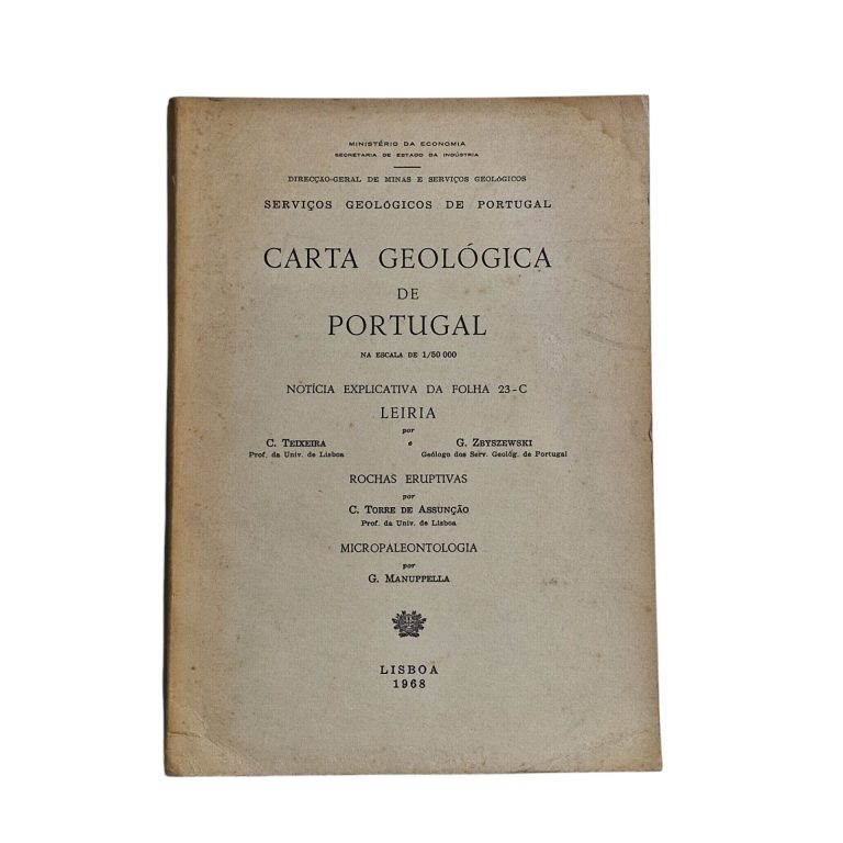 Carta Geológica de Portugal à Escala 1:50 000 – Folha 23-C: Leiria (1968)
