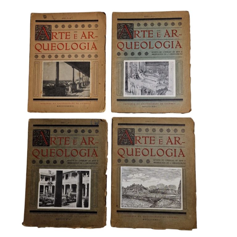 Arte e Arqueologia – Revista do Conselho de Arte e Arqueologia da 2ª Circunscrição – 4 Volumes