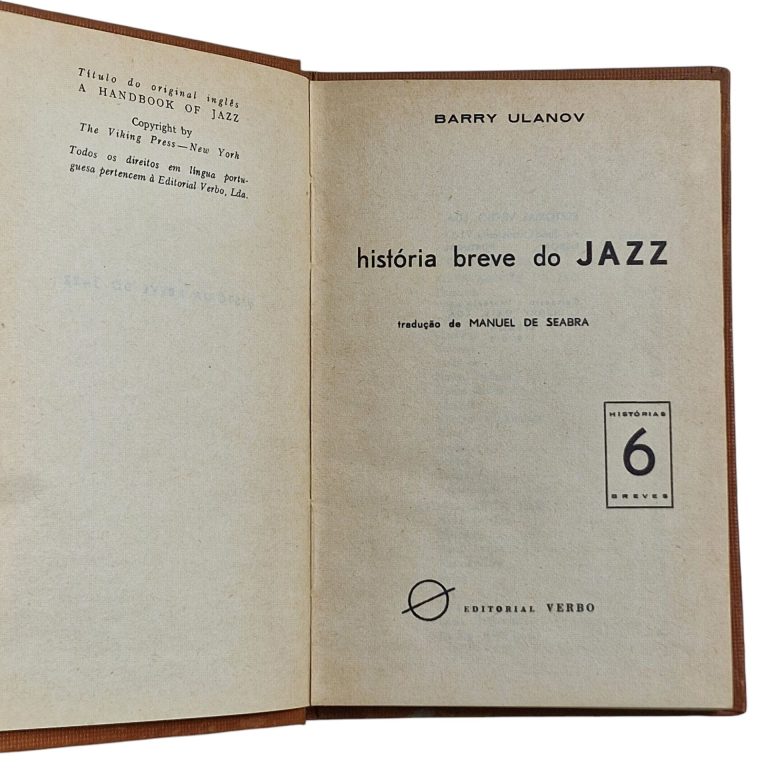 História Breve do Jazz – Barry Ulanov (1961)