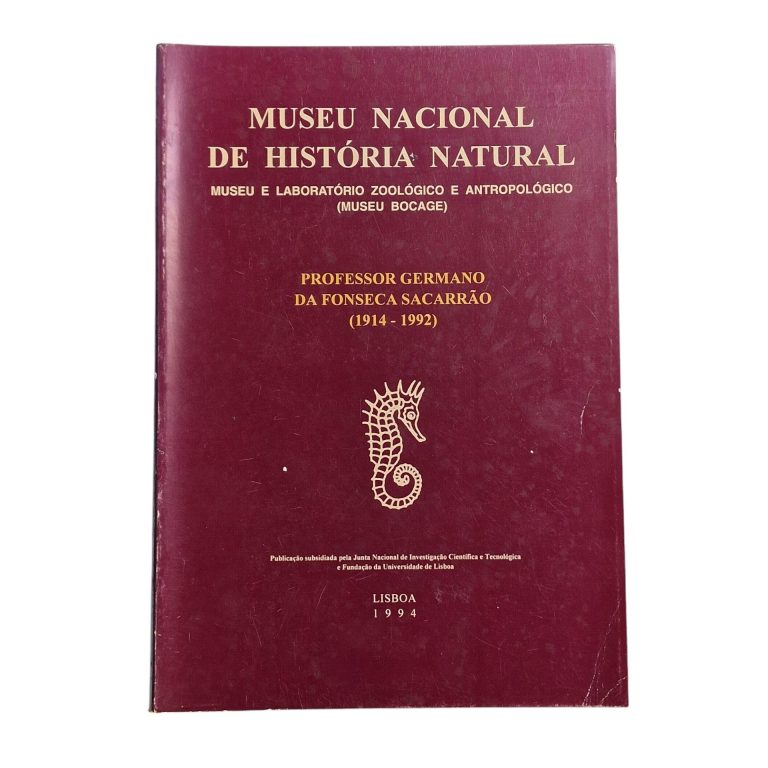 Museu Nacional História Natural – Prof. Germano Sacarrão (1994)