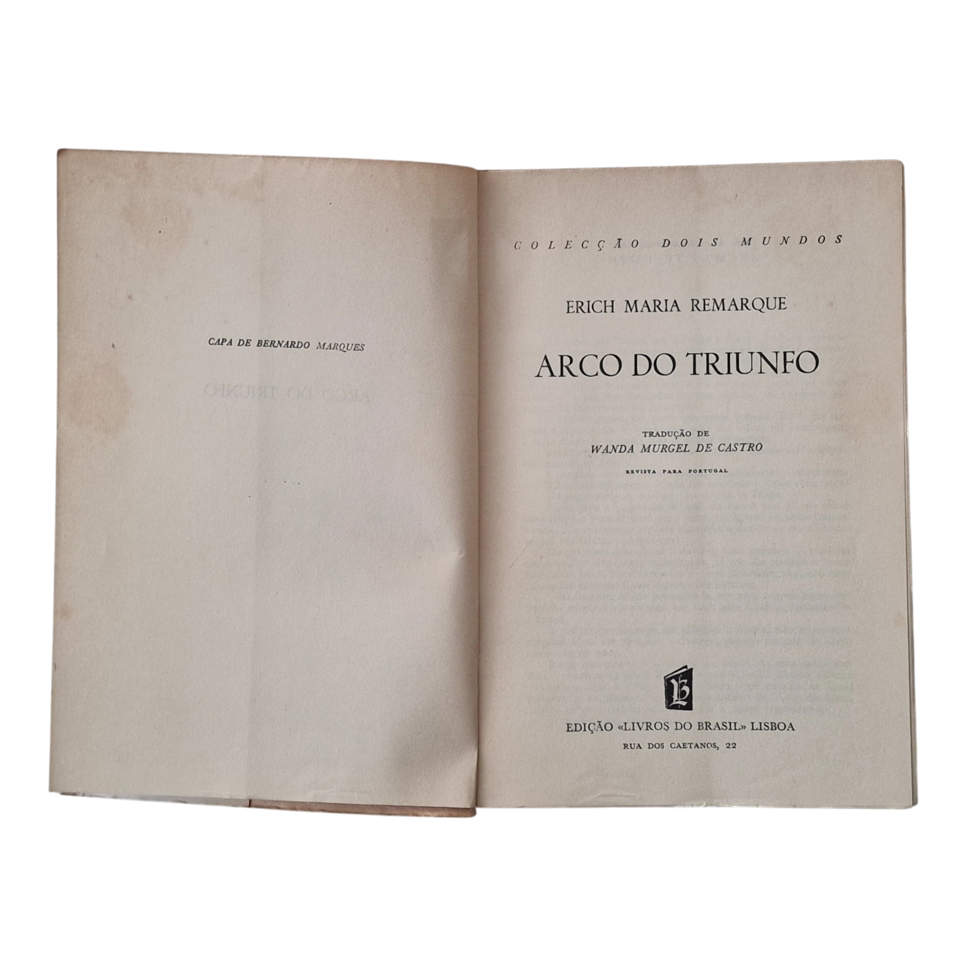Arco do Triunfo – Erich Maria Remarque