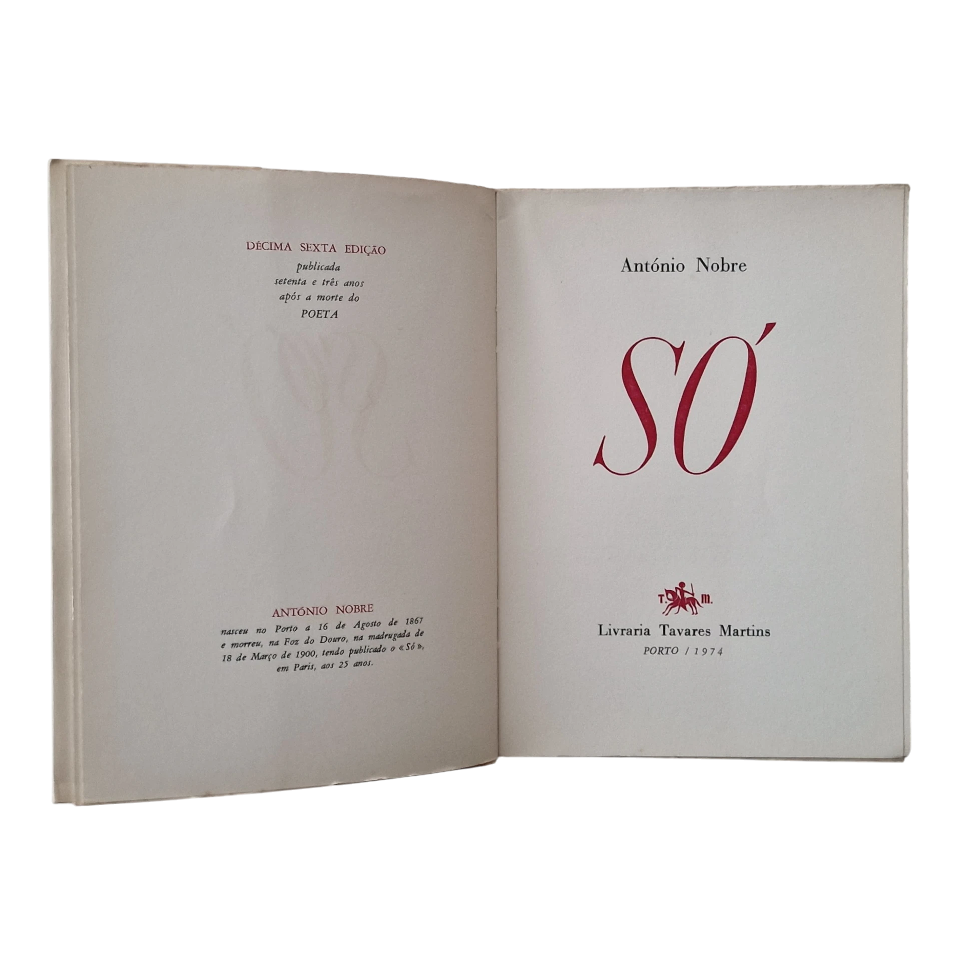 Só – António Nobre (1974)