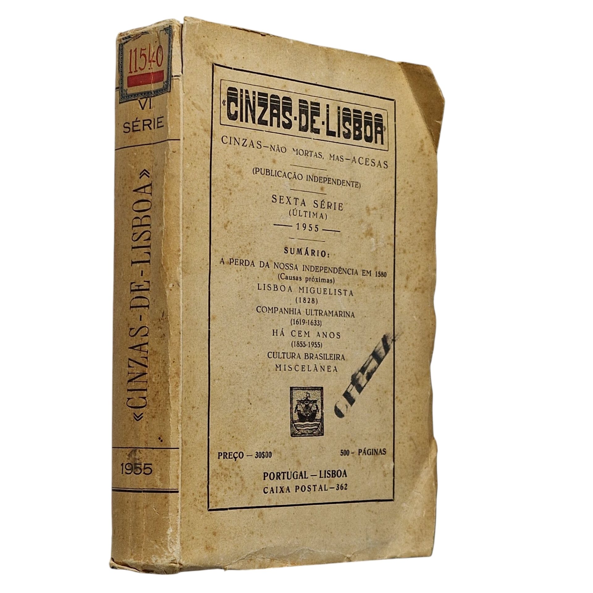 Cinzas de Lisboa – Sexta Série (Última) – Padre Manuel Ruela Pombo (1955)