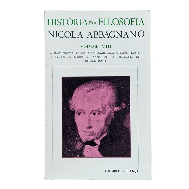 História da Filosofia – Volume VIII – Nicola Abbagnano (1978, 2.ª edição)