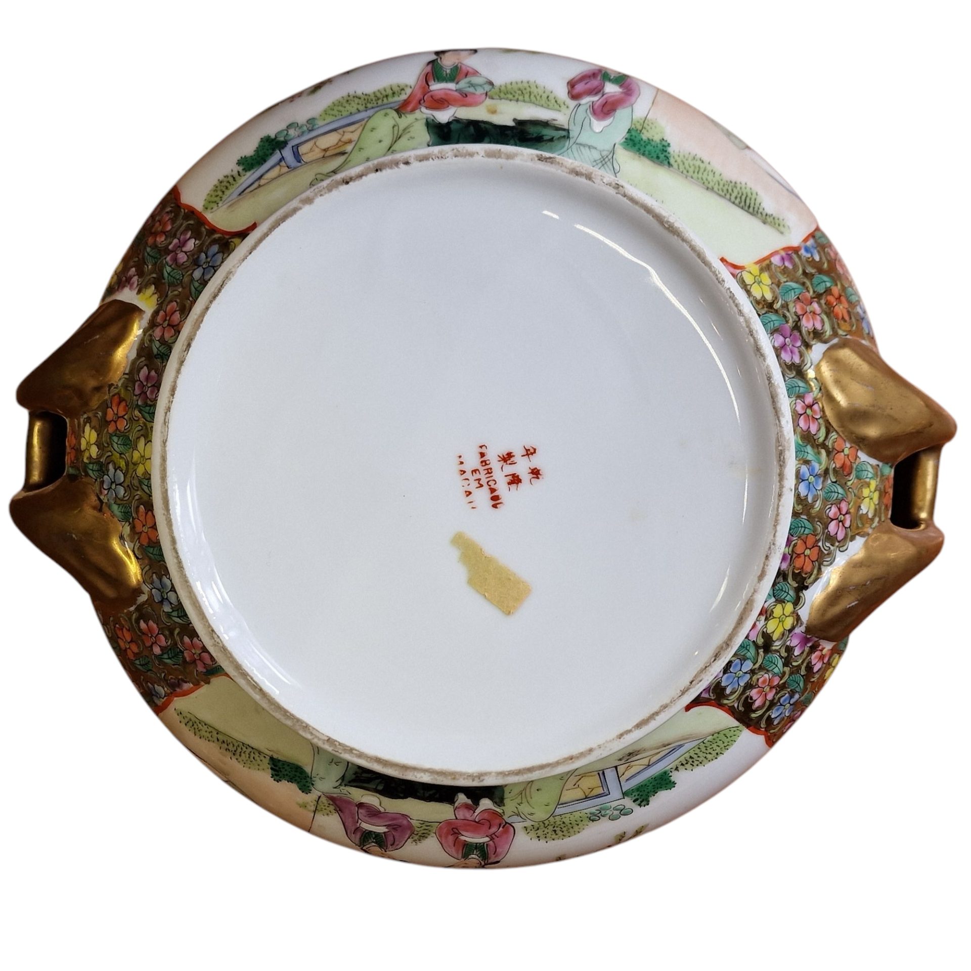 Terrina oriental com tampa – Fabricado em Macau