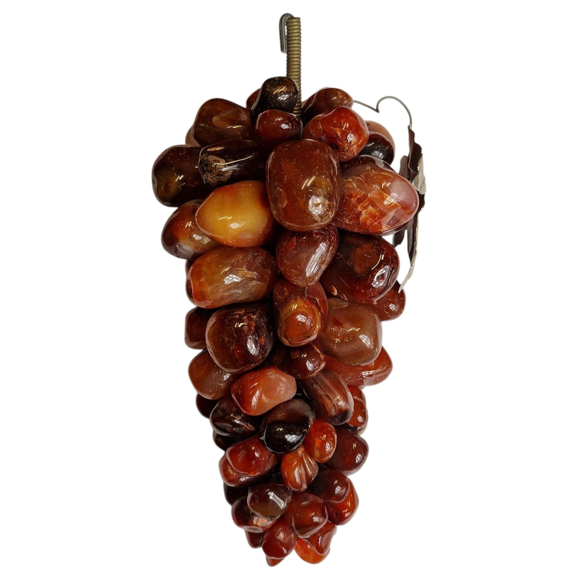 Cacho de uvas em cornalina