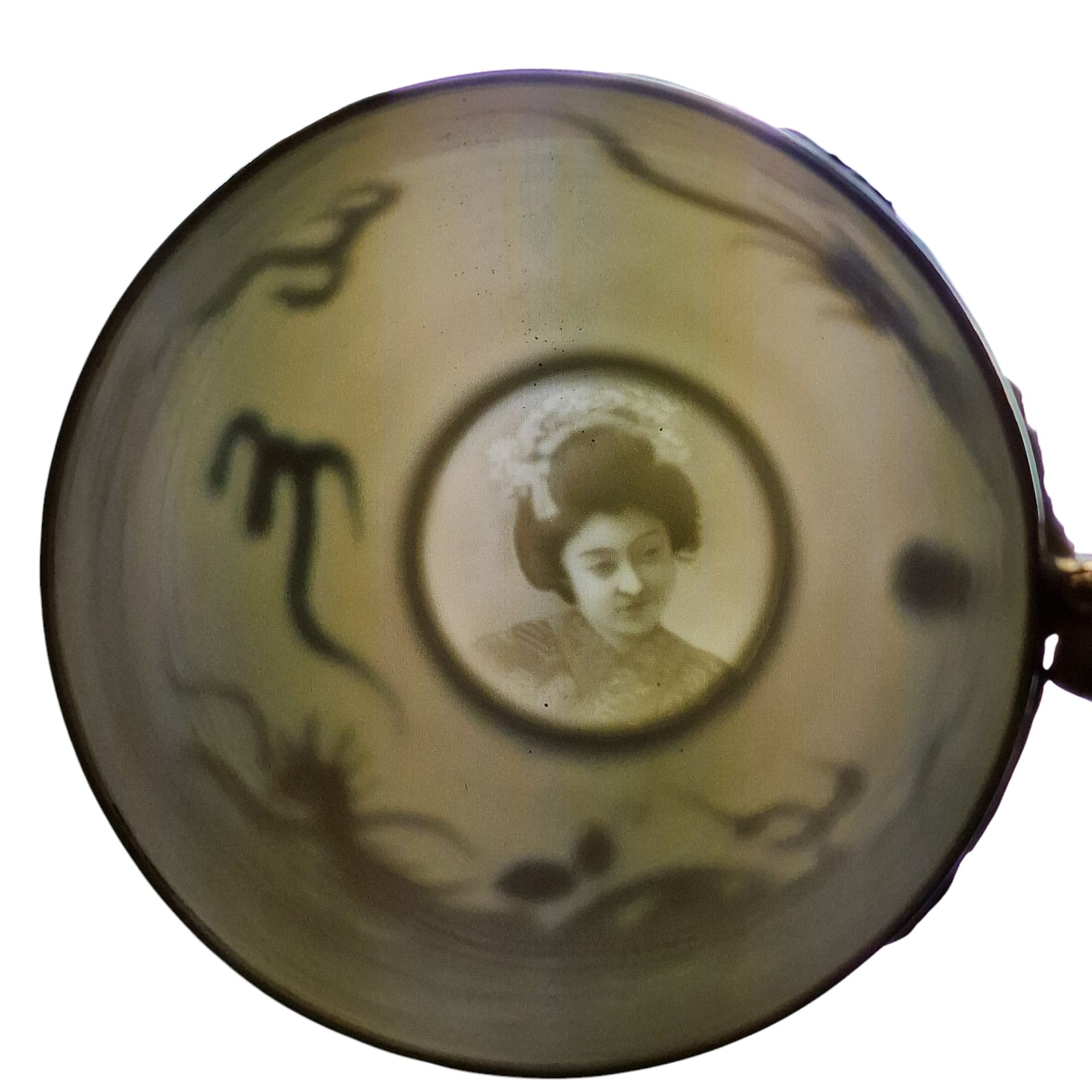 Conjunto japonês de chá com motivo de dragão e gueixa em lithophane– Maruku China