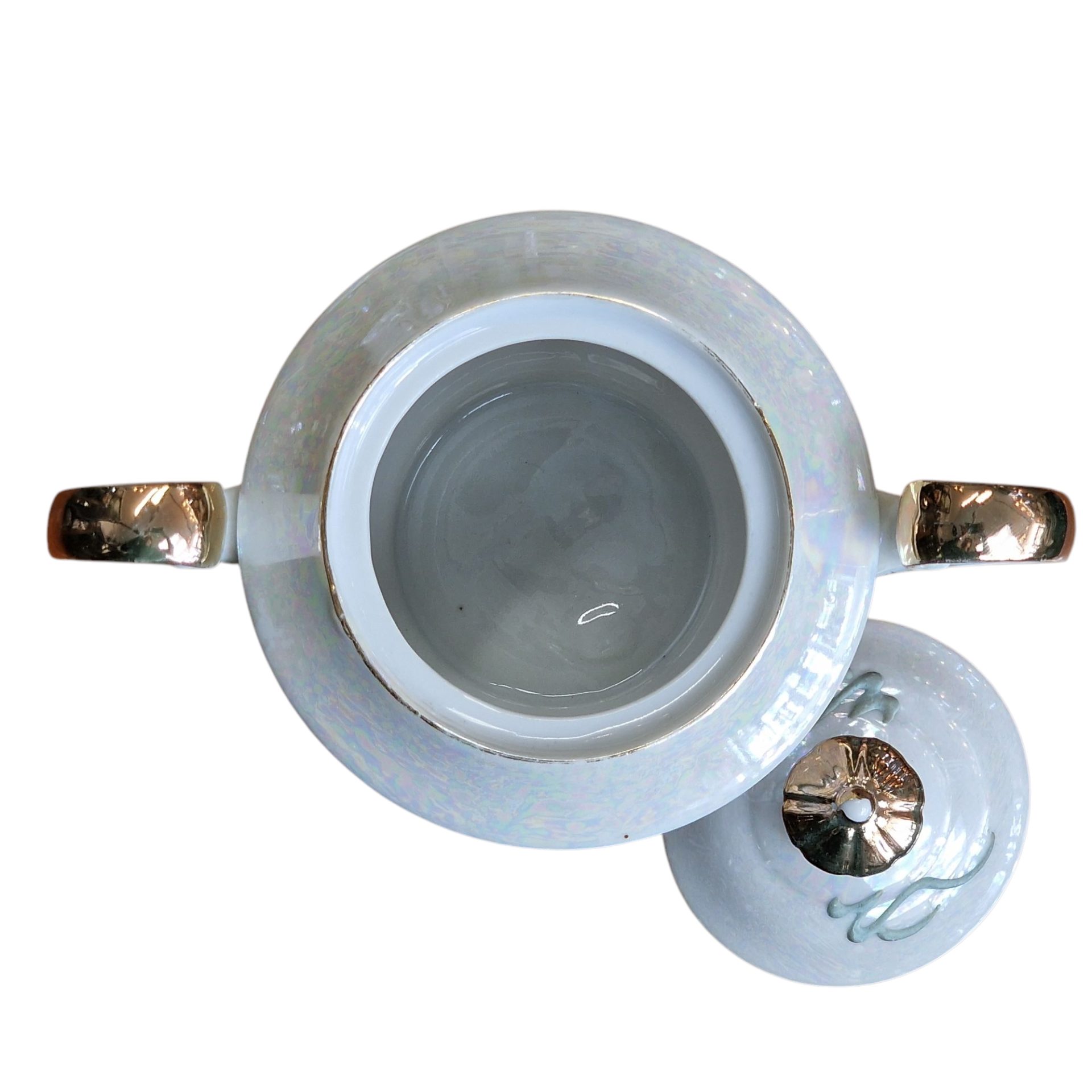 Conjunto japonês de chá com motivo de dragão e gueixa em lithophane– Maruku China