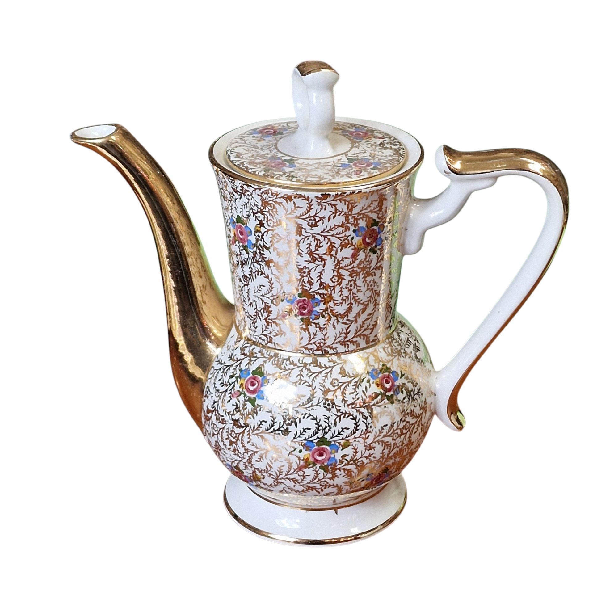 Serviço de Chá Athenea OAL - Pintado à Mão (Conjunto de 10 Peças)