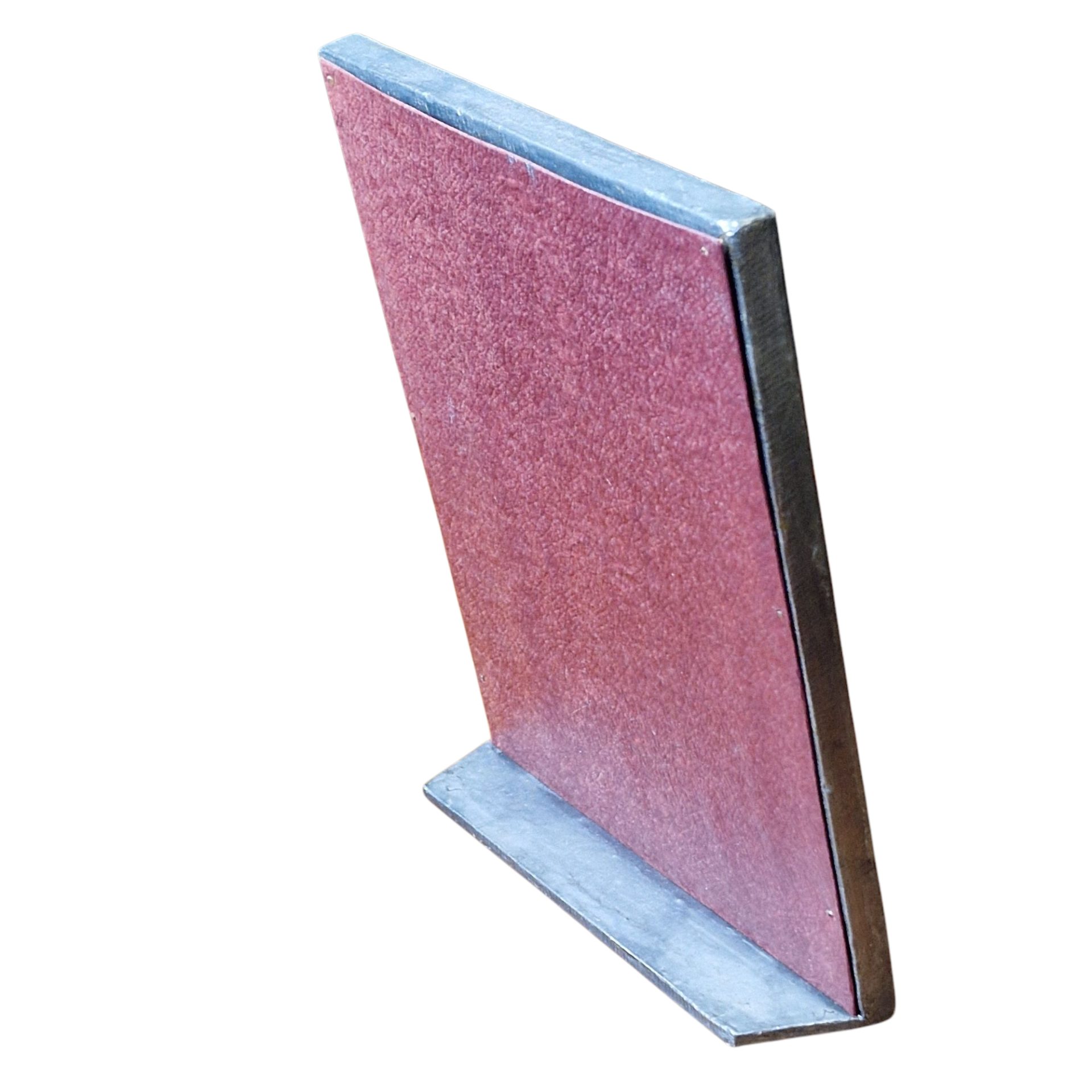 Moldura retangular estilo art déco com acabamento metálico