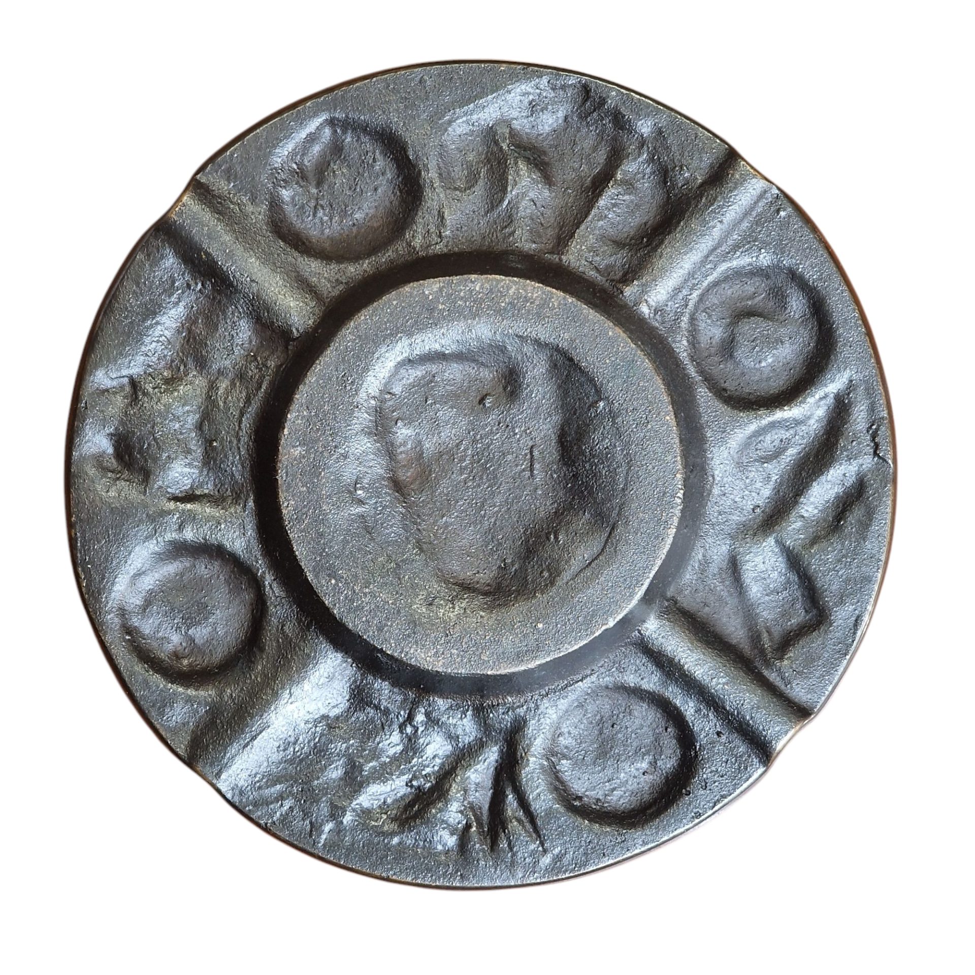 Cinzeiro Metálico com Motivos Portugueses