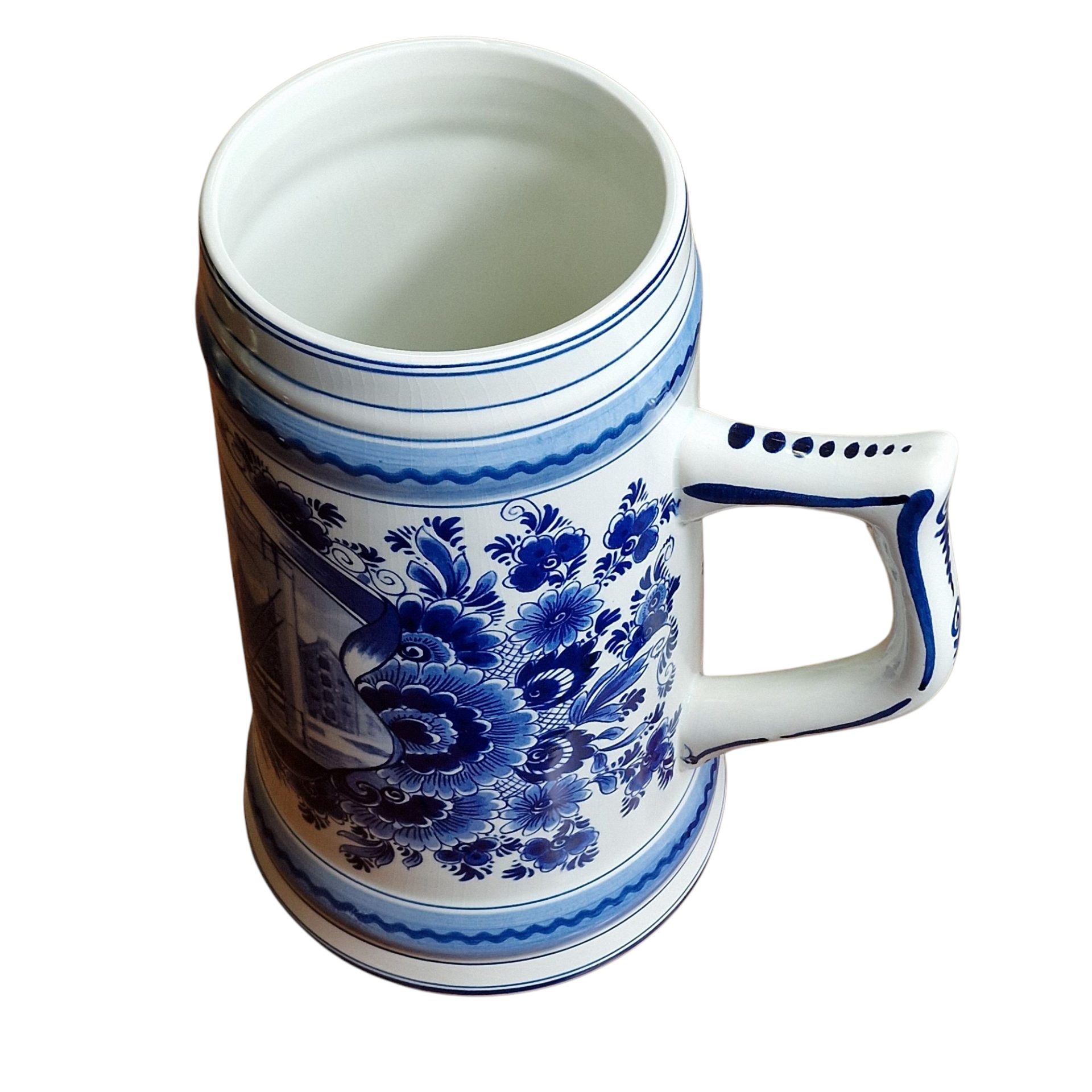 Caneca Heineken em Delft Blue – Pintura Manual Holandesa Tradicional