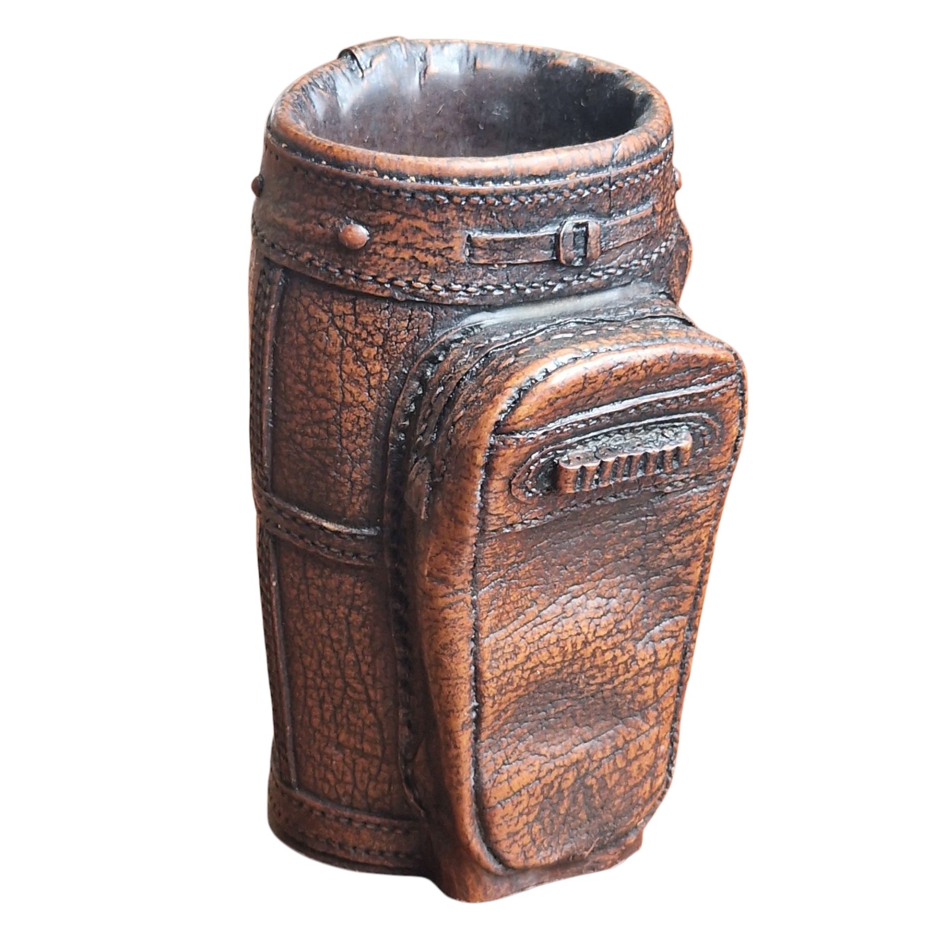 Porta-canetas decorativo em forma de saco de golfe vintage – "Made in Great Britain"