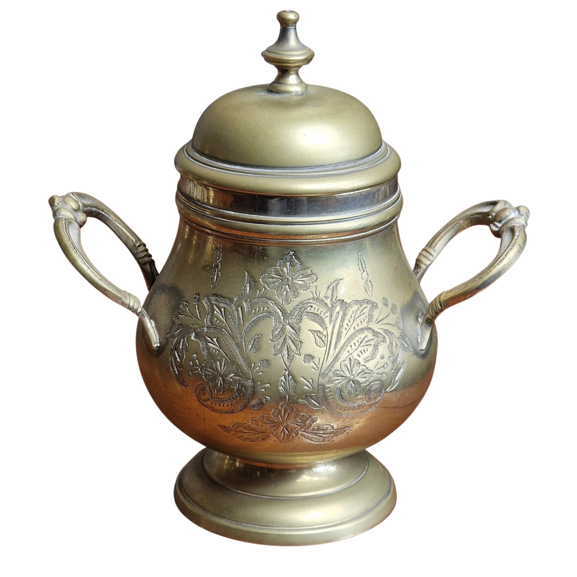 Conjunto de Chá e Café em Latão Gravado – BC Radiant, E.P.N.S., Estilo Clássico Vitoriano