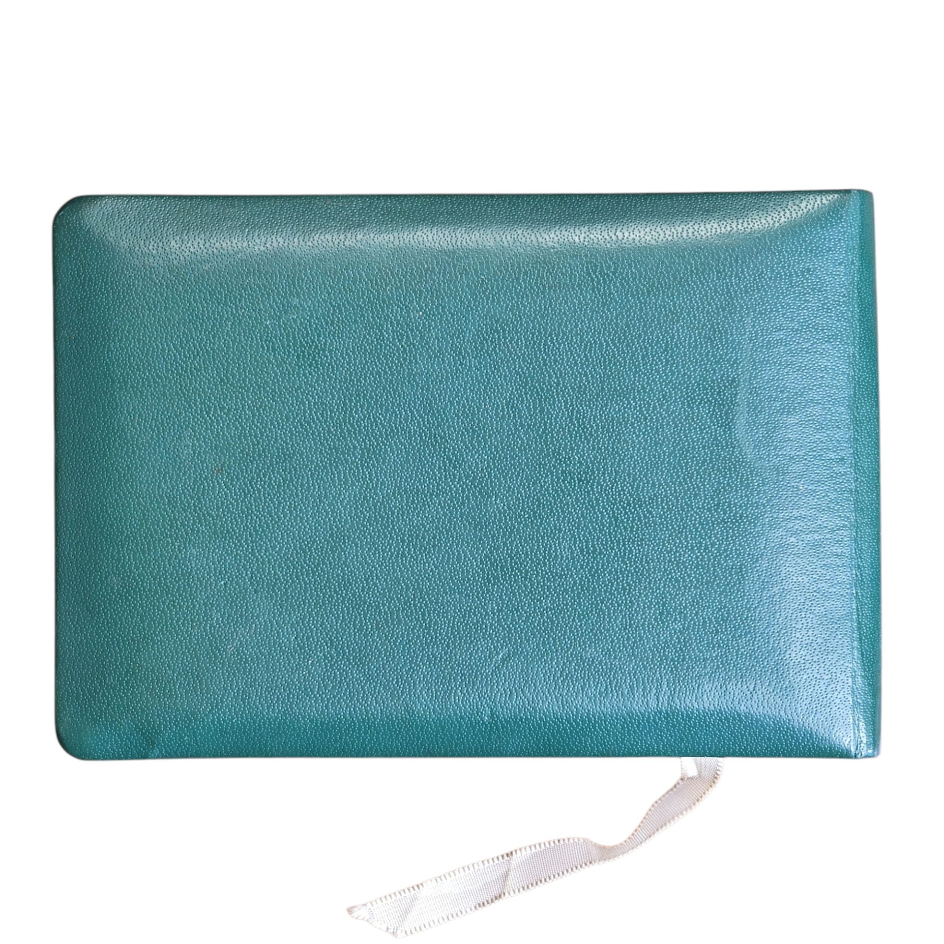 Caderno de Autógrafos com Capa Ornamental Verde