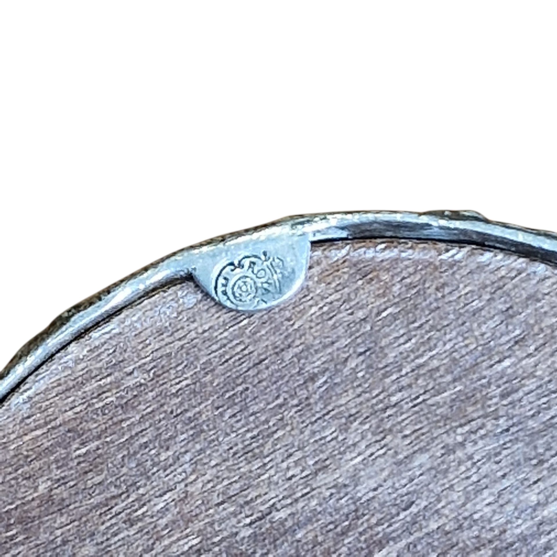 Suporte para garrafa de vinho em estanho 95% Royal com base em madeira