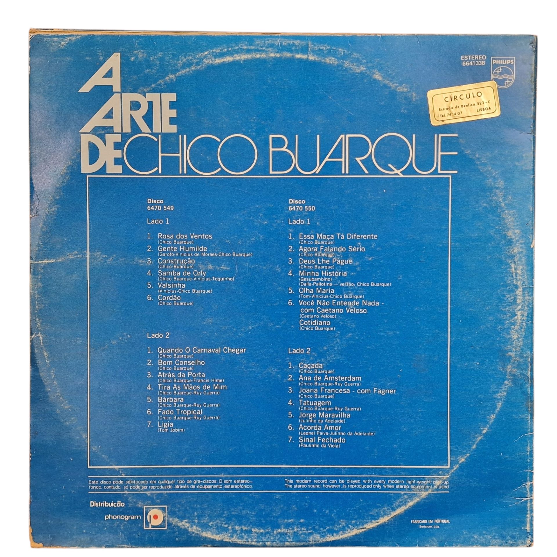 A Arte de Chico Buarque (1975) Duplo Vinil