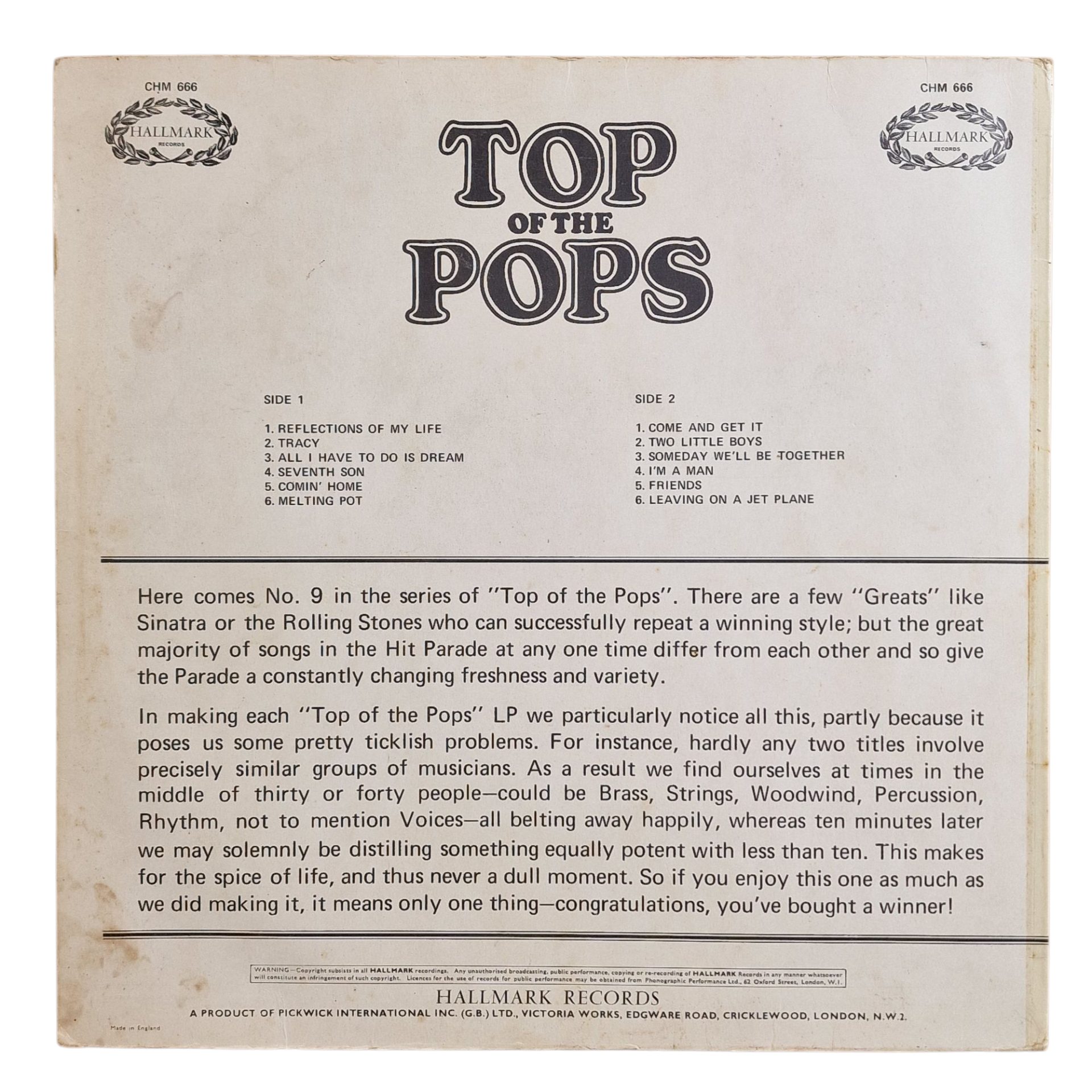 Hallmark - Top of the Pops (1970)