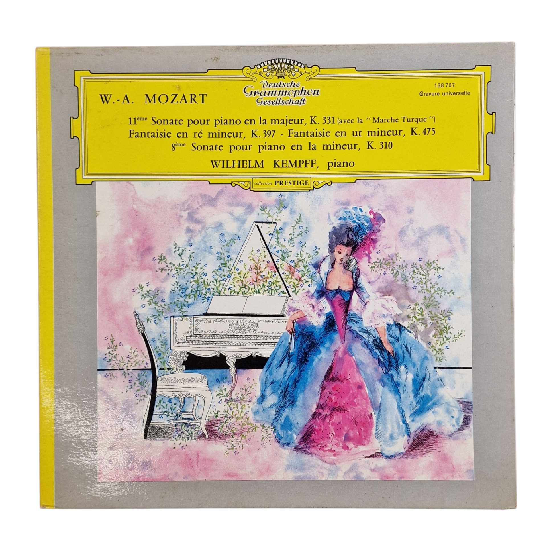 Mozart - Kempff - Sonata em La Mayor K 331 "Marcha Turca" / Sonata em La Menor K 310 / Fantasía em Re Menor K 397 / Fantasía em Do Menor K 475 (1979)