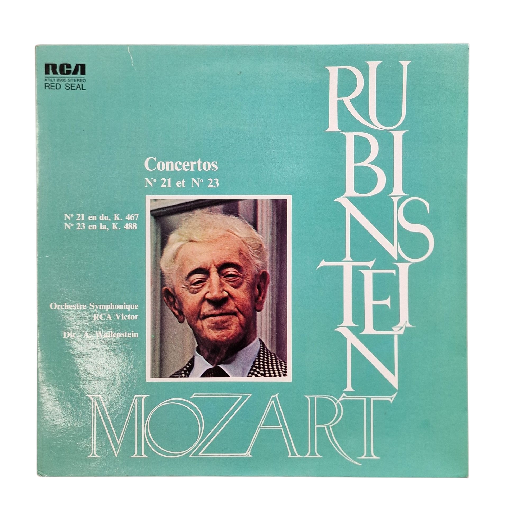 Mozart - Concertos Nº 21 et Nº 23 - Rubinstein - Wallenstein (1975)