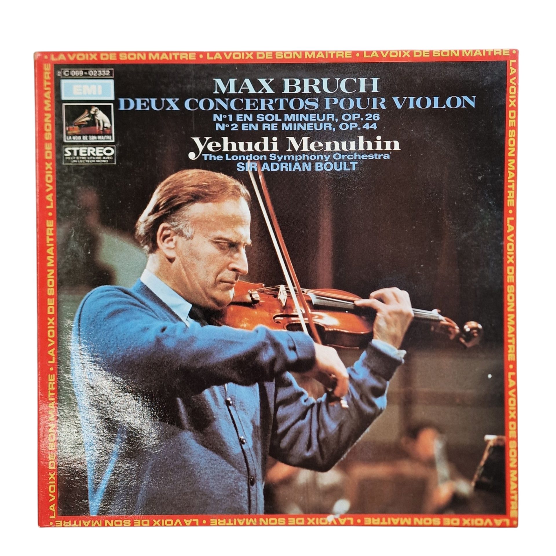 Max Bruch — Yehudi Menuhin - The London Symphony Orchestra - Deux Concertos Pour Violon (1972)
