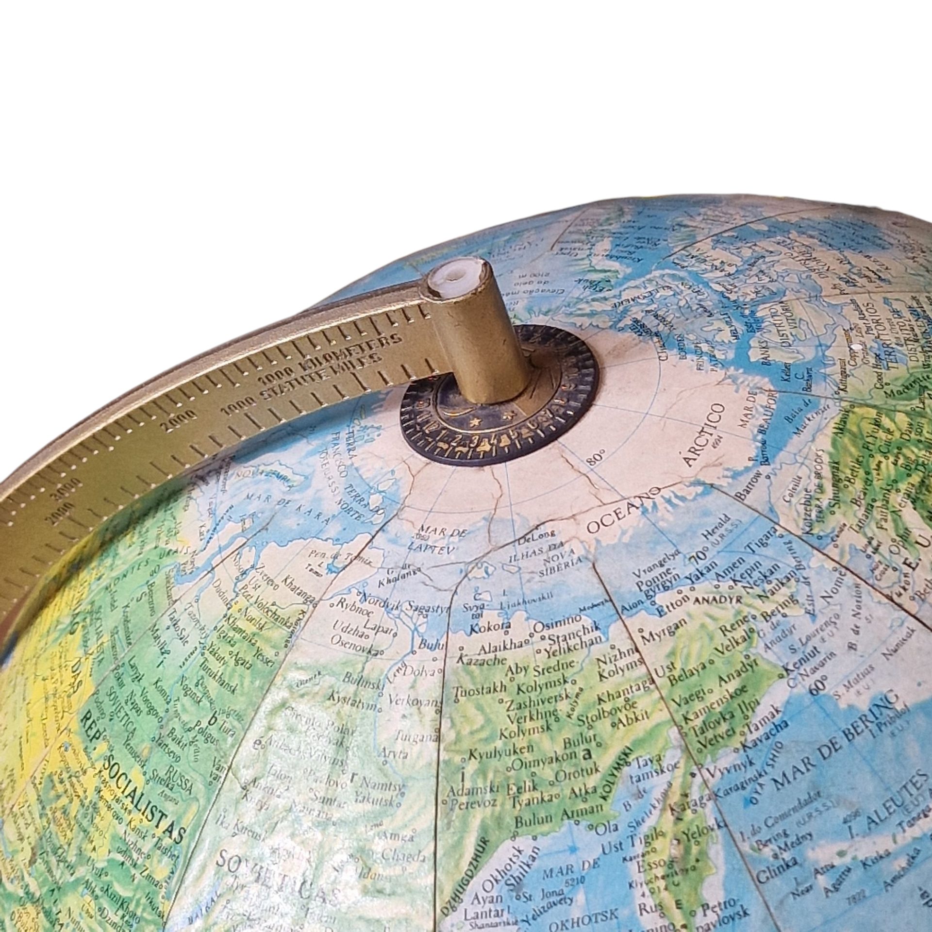 Globo Terrestre Giratório – Scan-Globe & Replogle, 1972