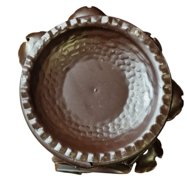 Garrafeira Decorativa com 6 Copos em Suporte de Metal com Folhagem