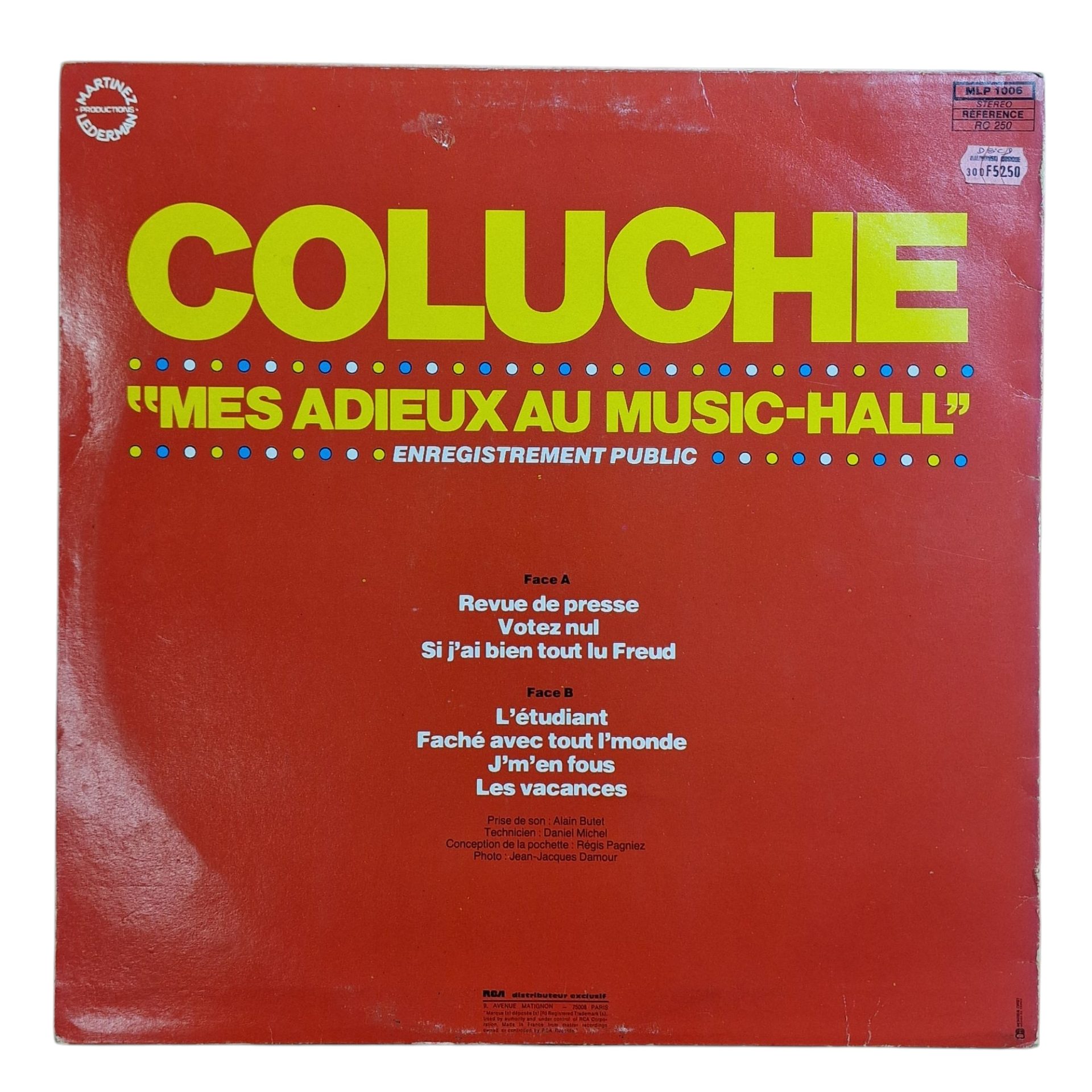 Coluche - Mes Adieux au Music-Hall (1980)