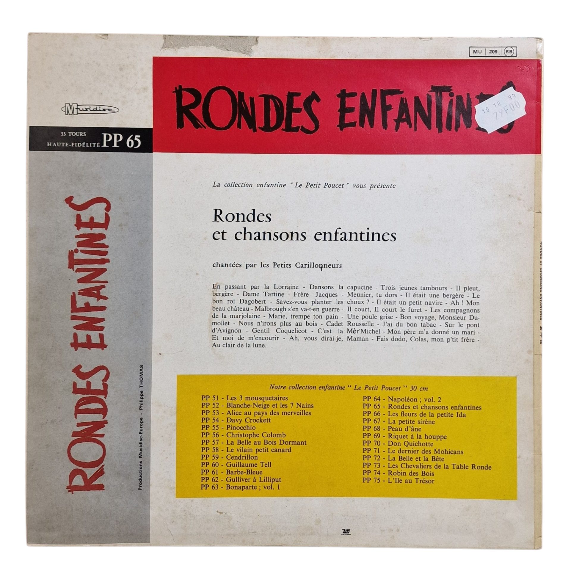 Les Petits Carillonneurs - Rondes Enfantines (70s)