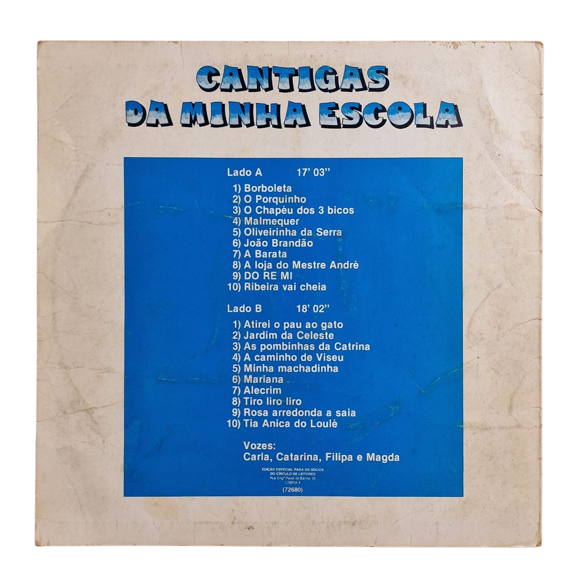 Circulo de Leitores - Cantigas da Minha Escola (1980s)
