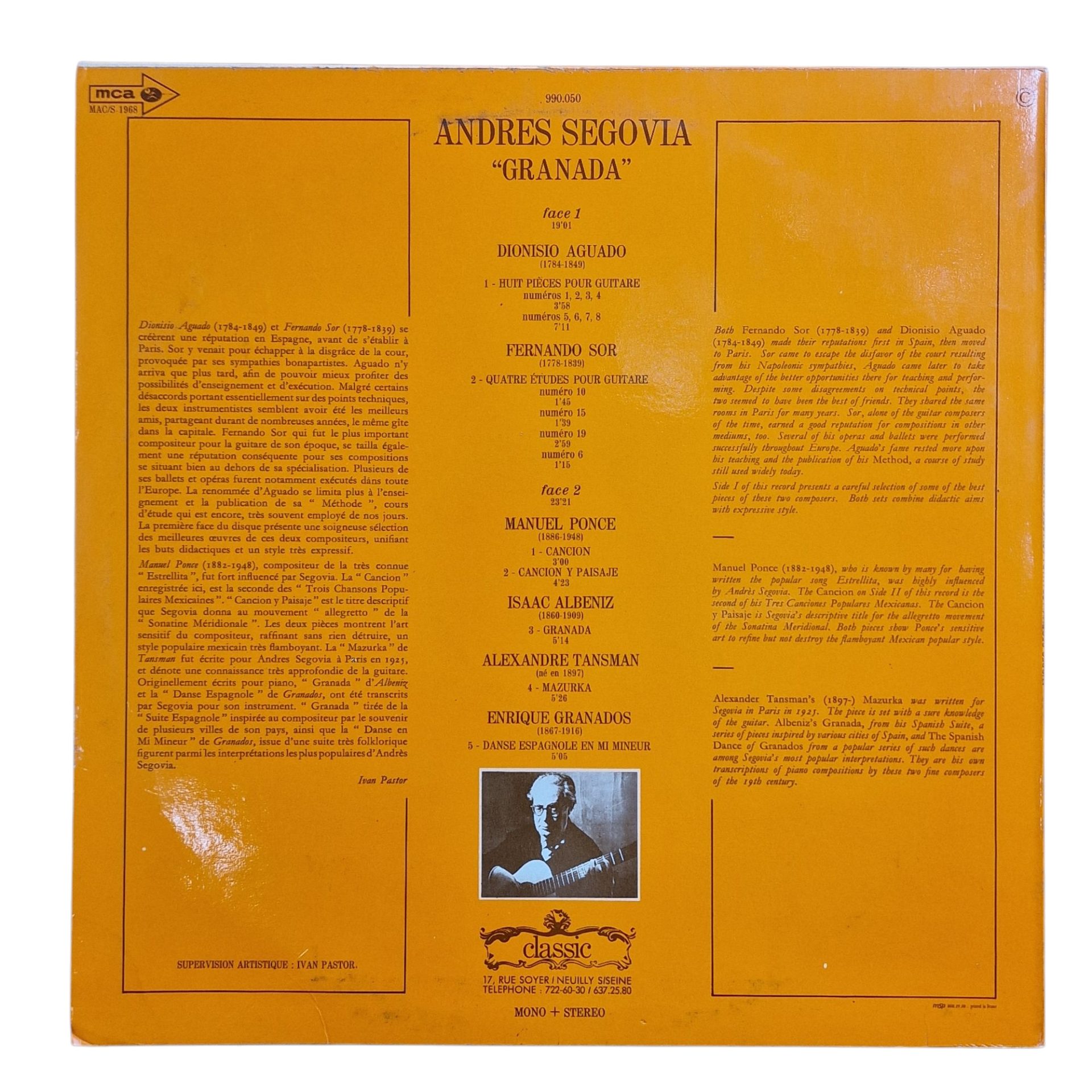 Andrés Segovia - Granada (1968)