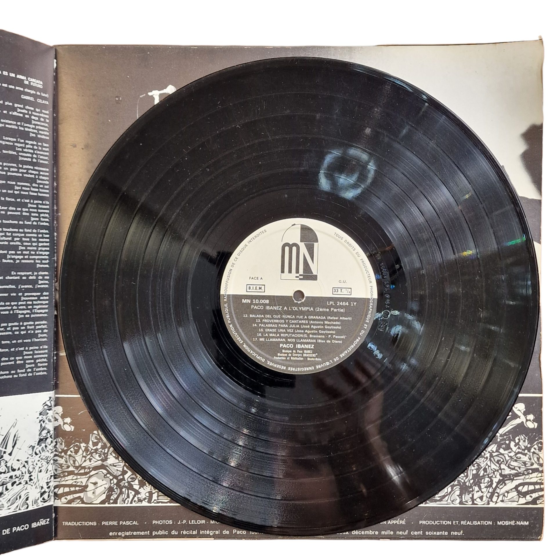 Paco Ibáñez - Paco Ibáñez à l’Olympia (1969) Vinil Duplo