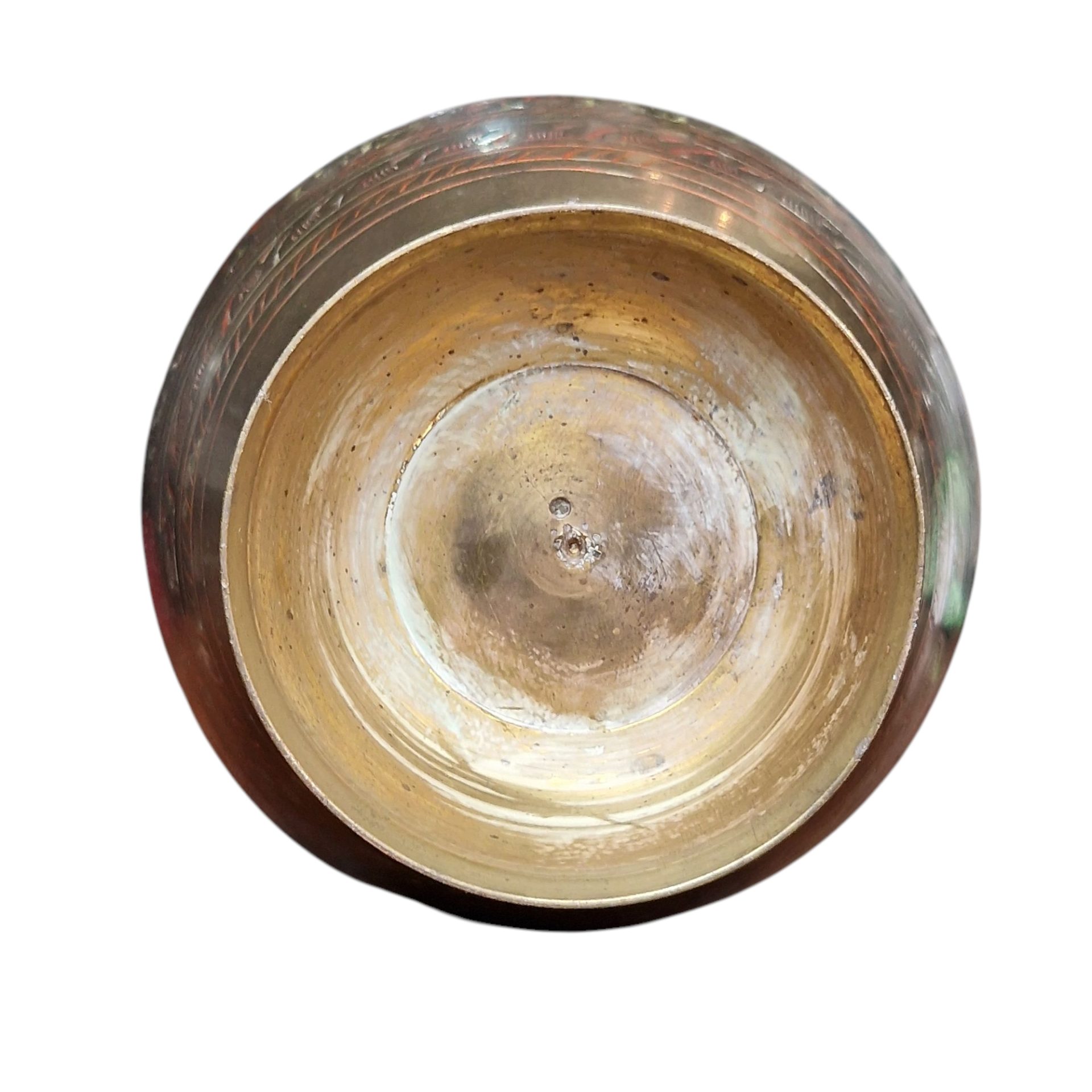 Jarra decorativa em latão gravado – 44 cm