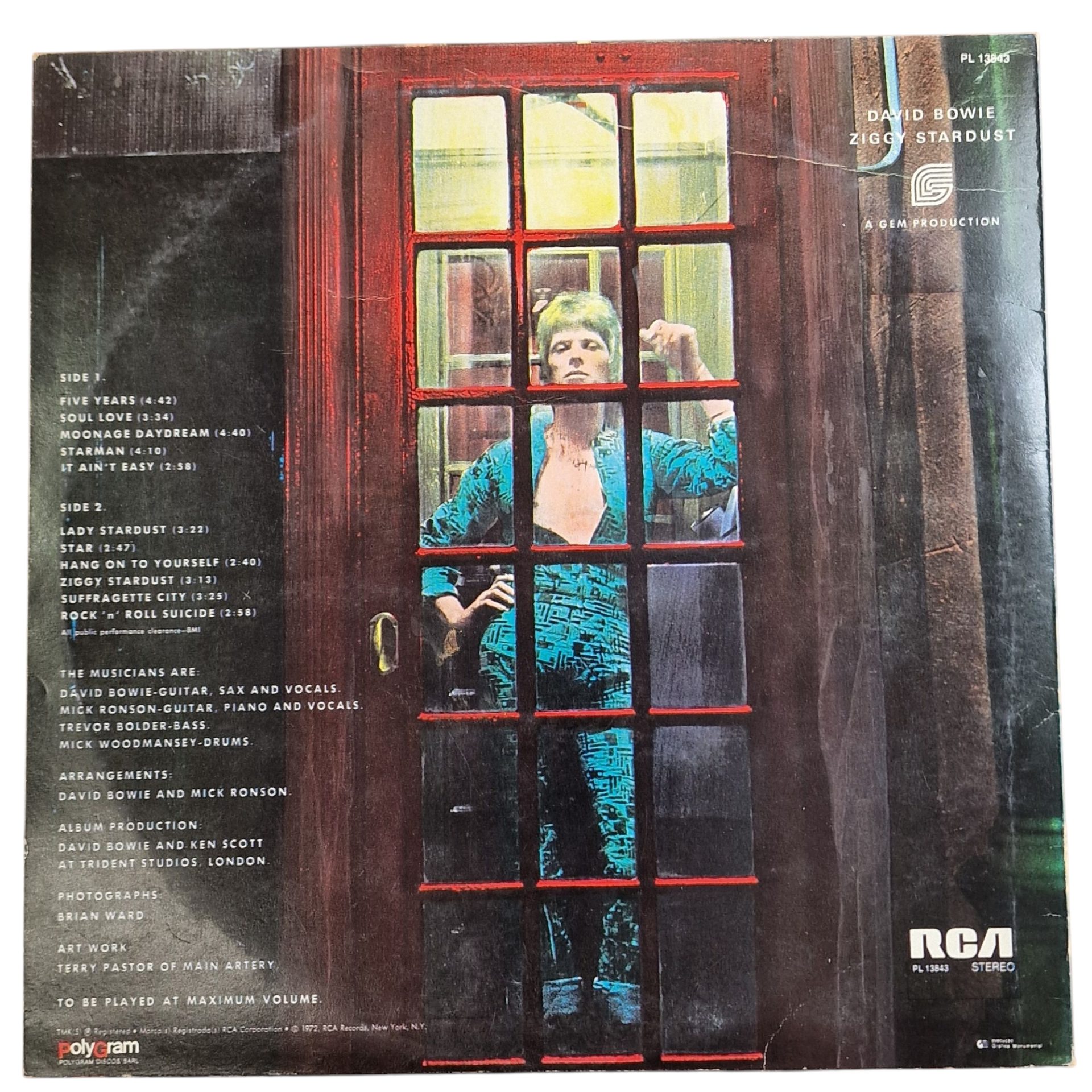 David Bowie - The Rise and Fall of Ziggy Stardust and the Spiders from Mars (1972)
