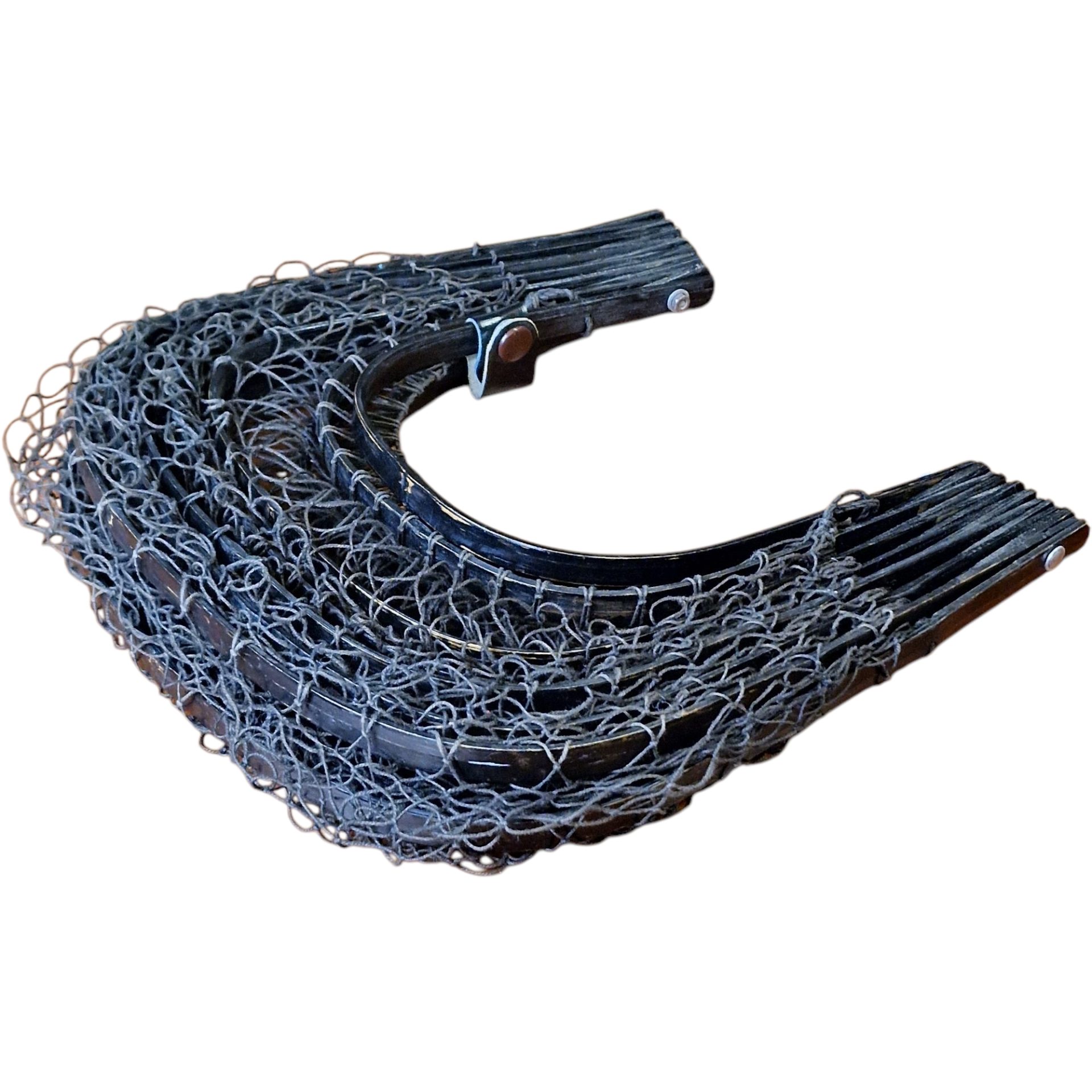 Cesta de Rede em Bambu Dobrável