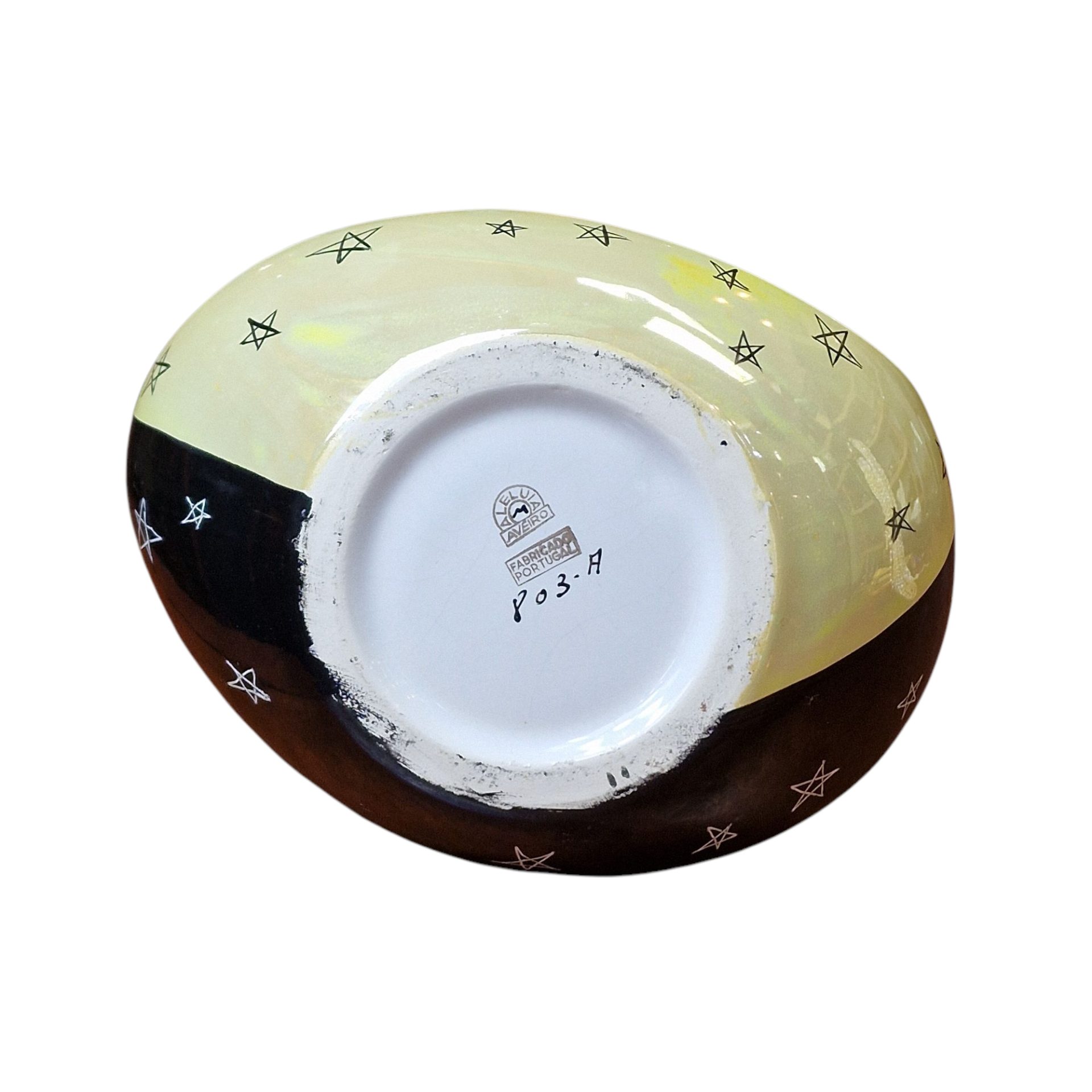 Jarra Artística Aleluia Aveiro – Design Contemporâneo com Motivos Estelares - 27 cm