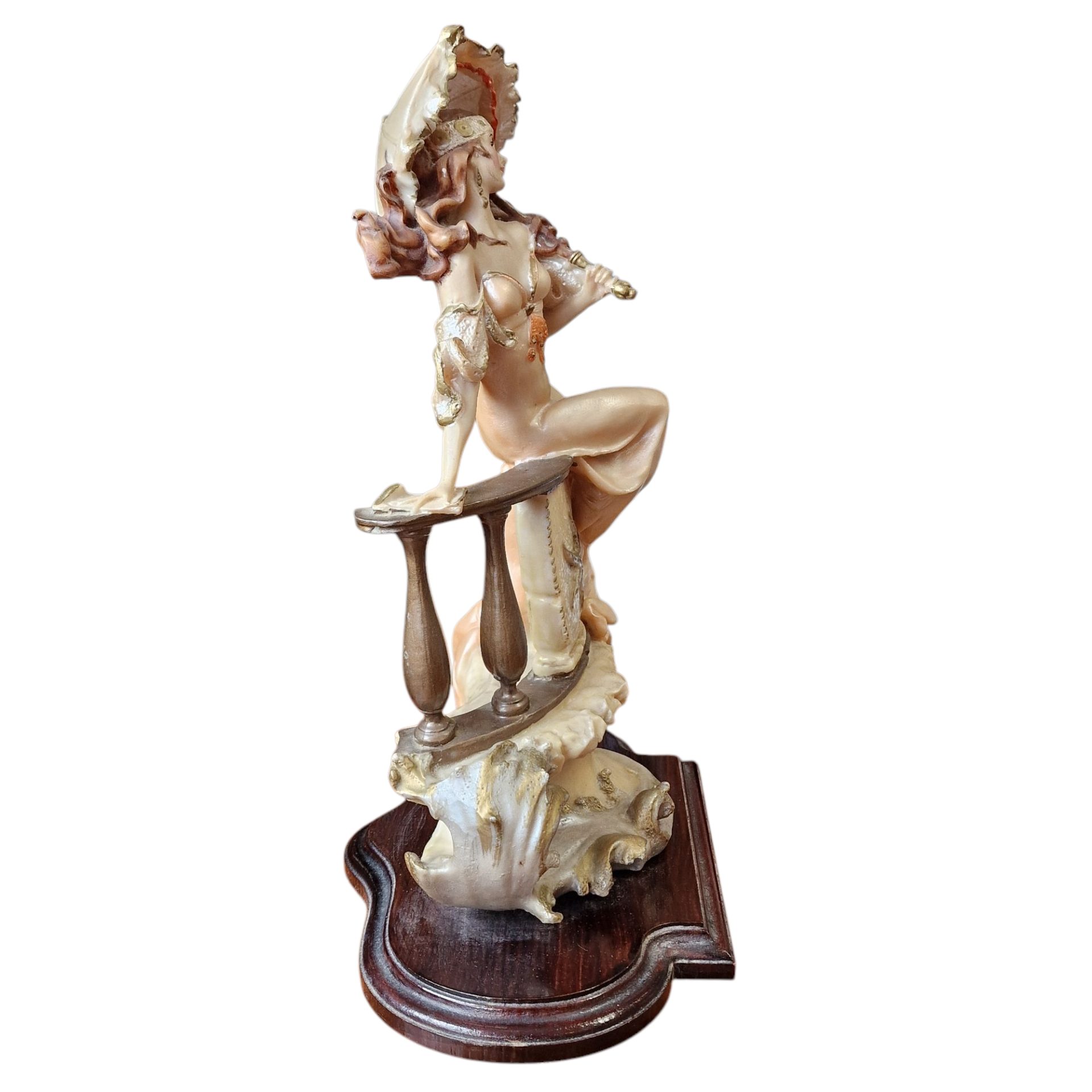 Escultura decorativa burlesca "G. Giuseppe" em resina – Florença, 1985