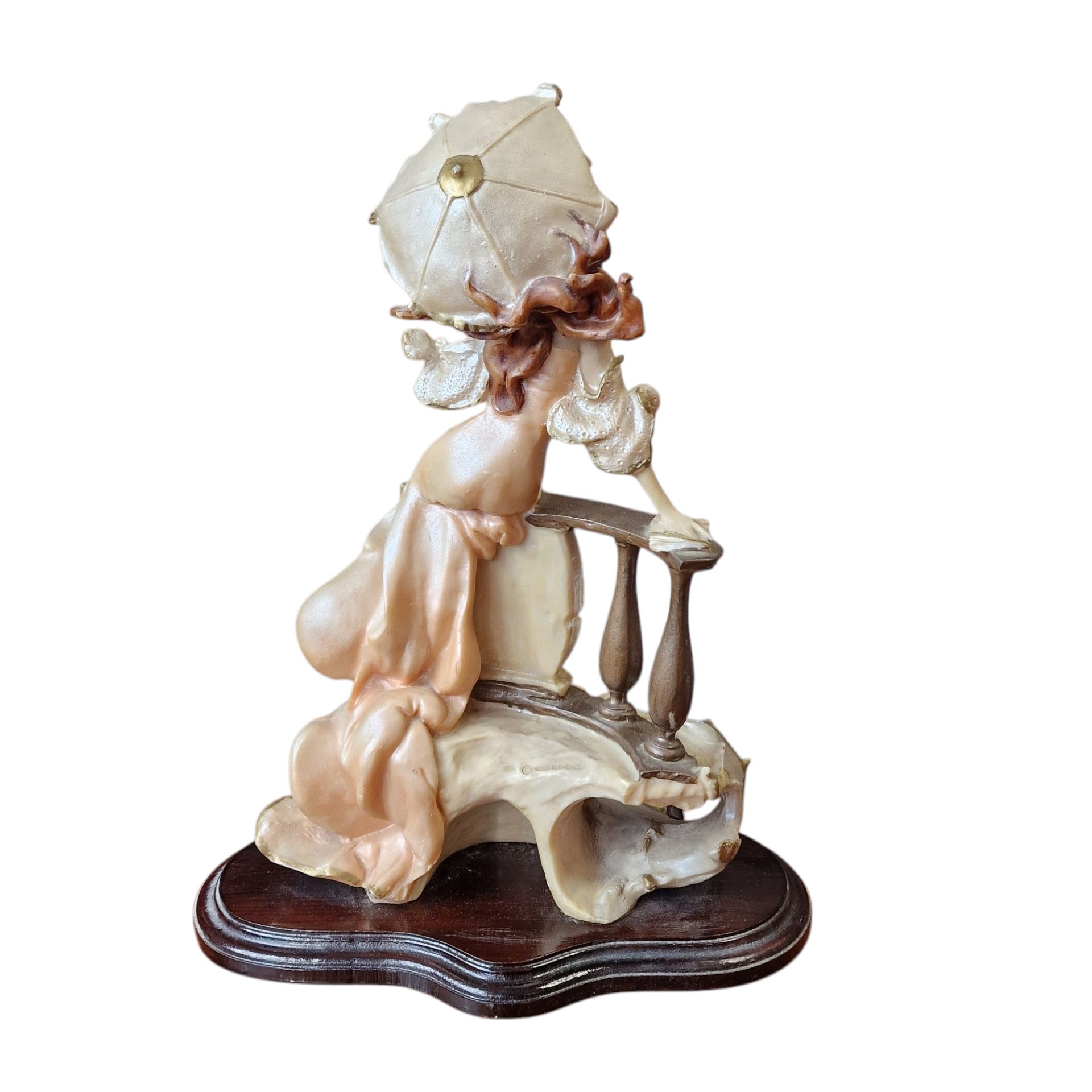 Escultura decorativa burlesca "G. Giuseppe" em resina – Florença, 1985