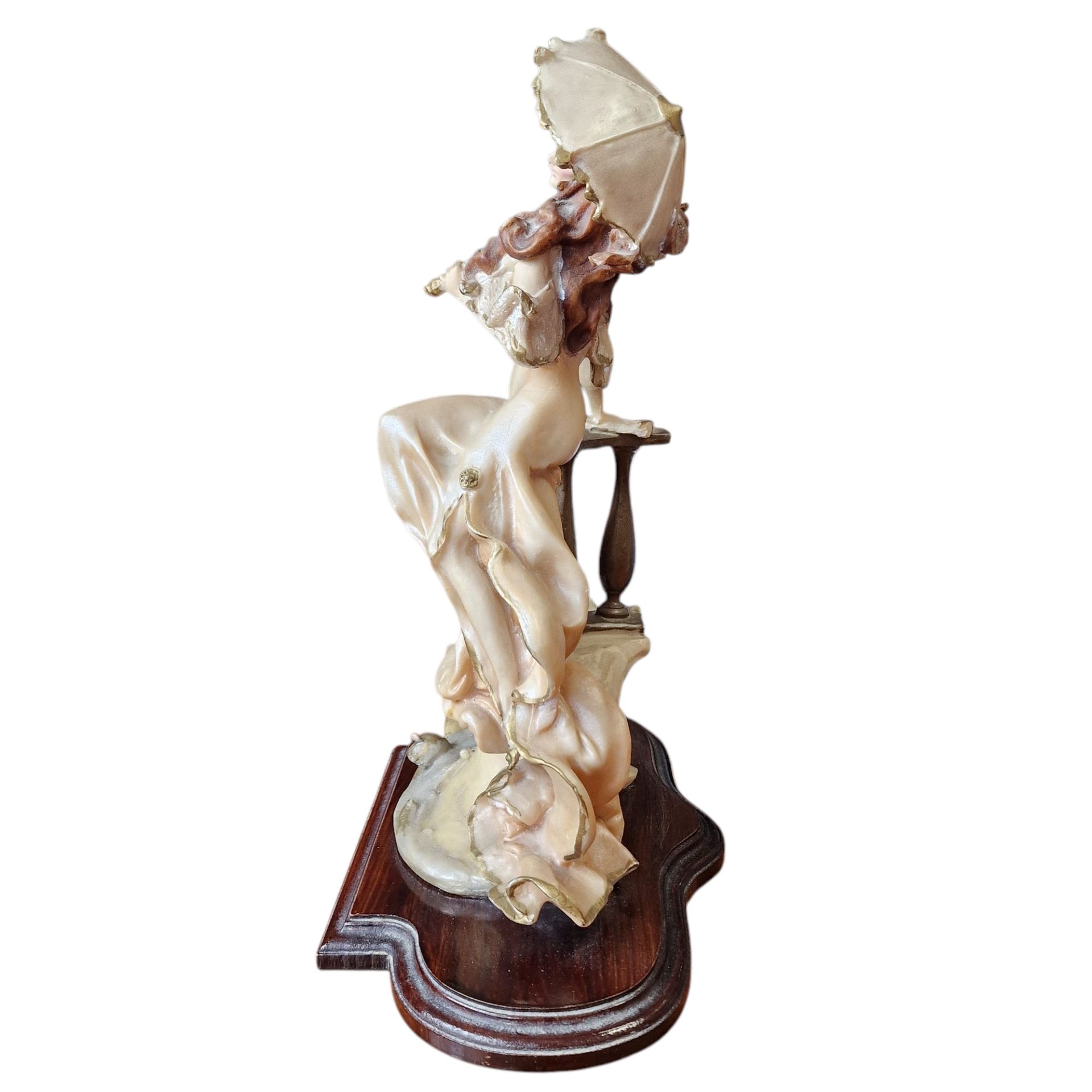 Escultura decorativa burlesca "G. Giuseppe" em resina – Florença, 1985