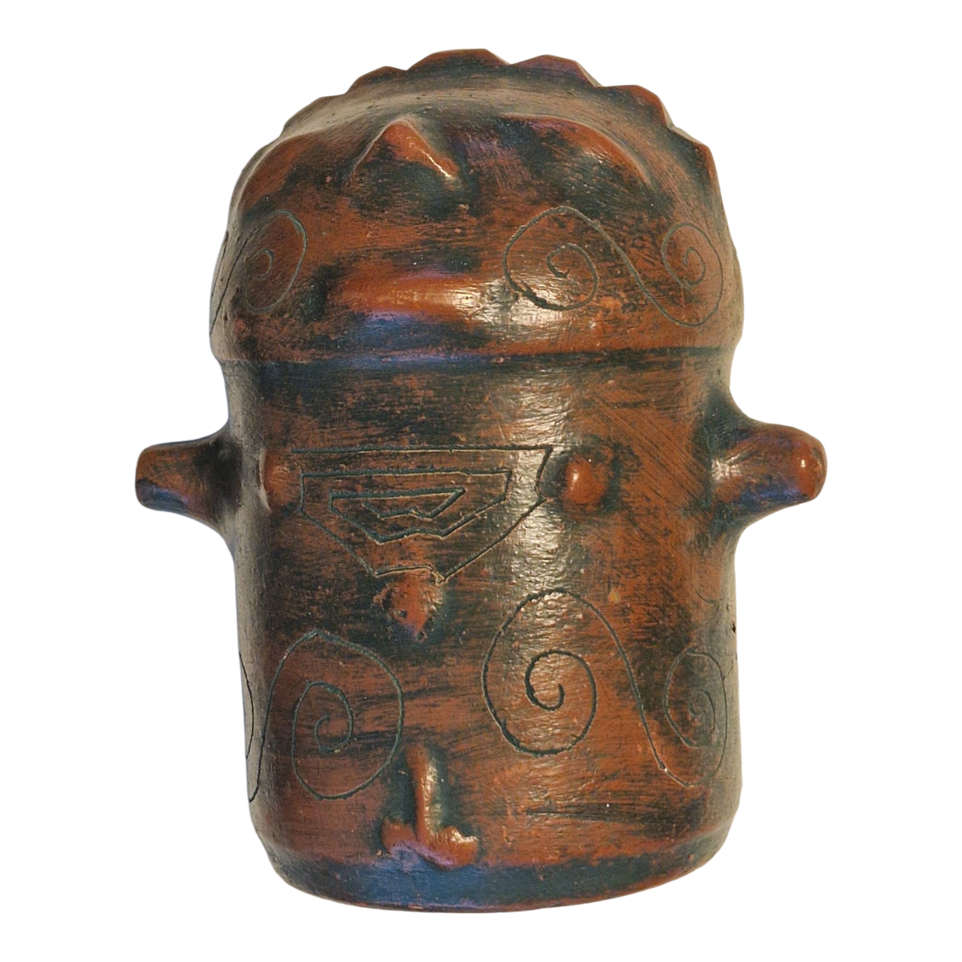 Figura em Barro Antropomórfica – Oyapock, Amazónia, 18 cm, 828 g