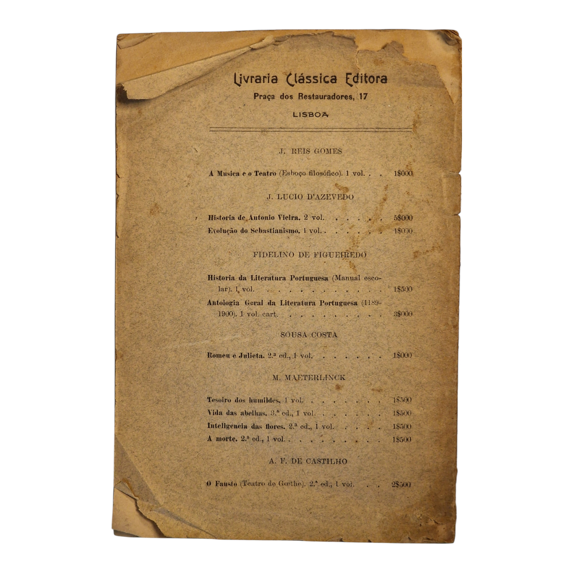 Estatica y Dynamica da Physionomia – Júlio Dantas (3.ª edição, 1920)