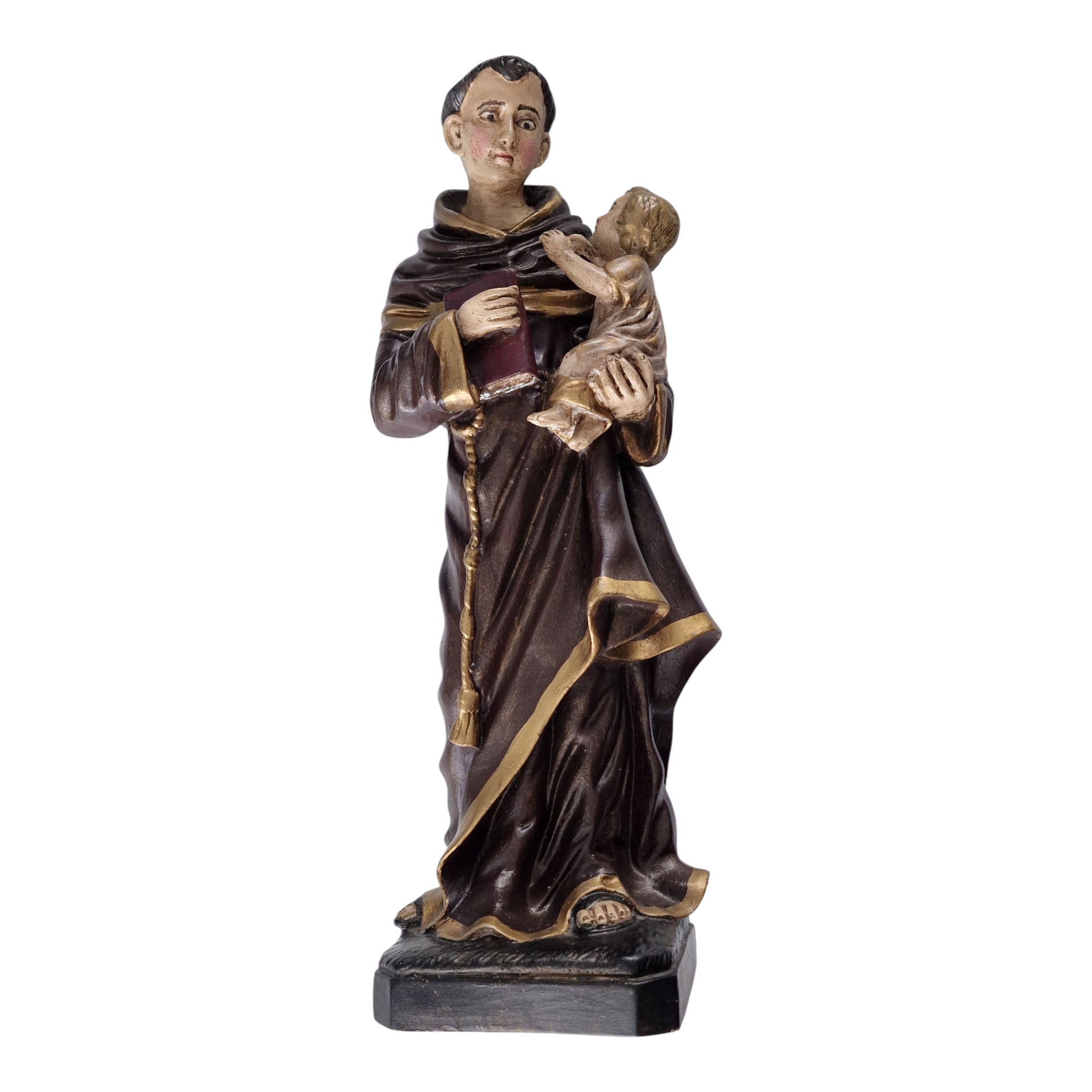 Santo António com o Menino Jesus em Marfinite Policromado – 40 cm