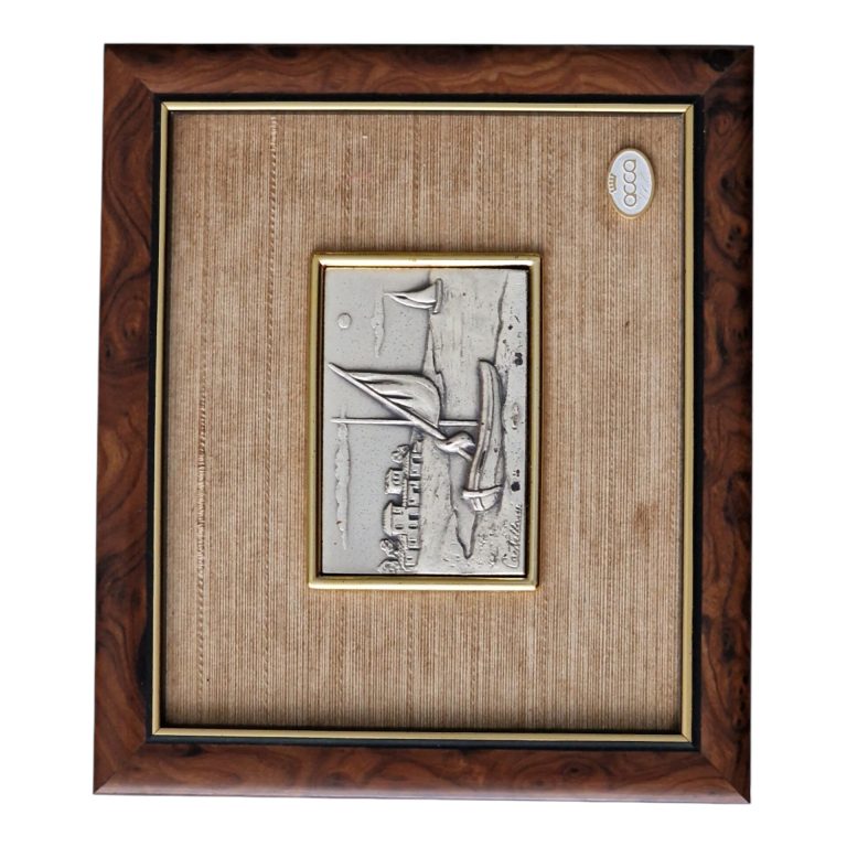 Quadro “Borgo di Case” – Acca Argenti, Itália – Prata 925