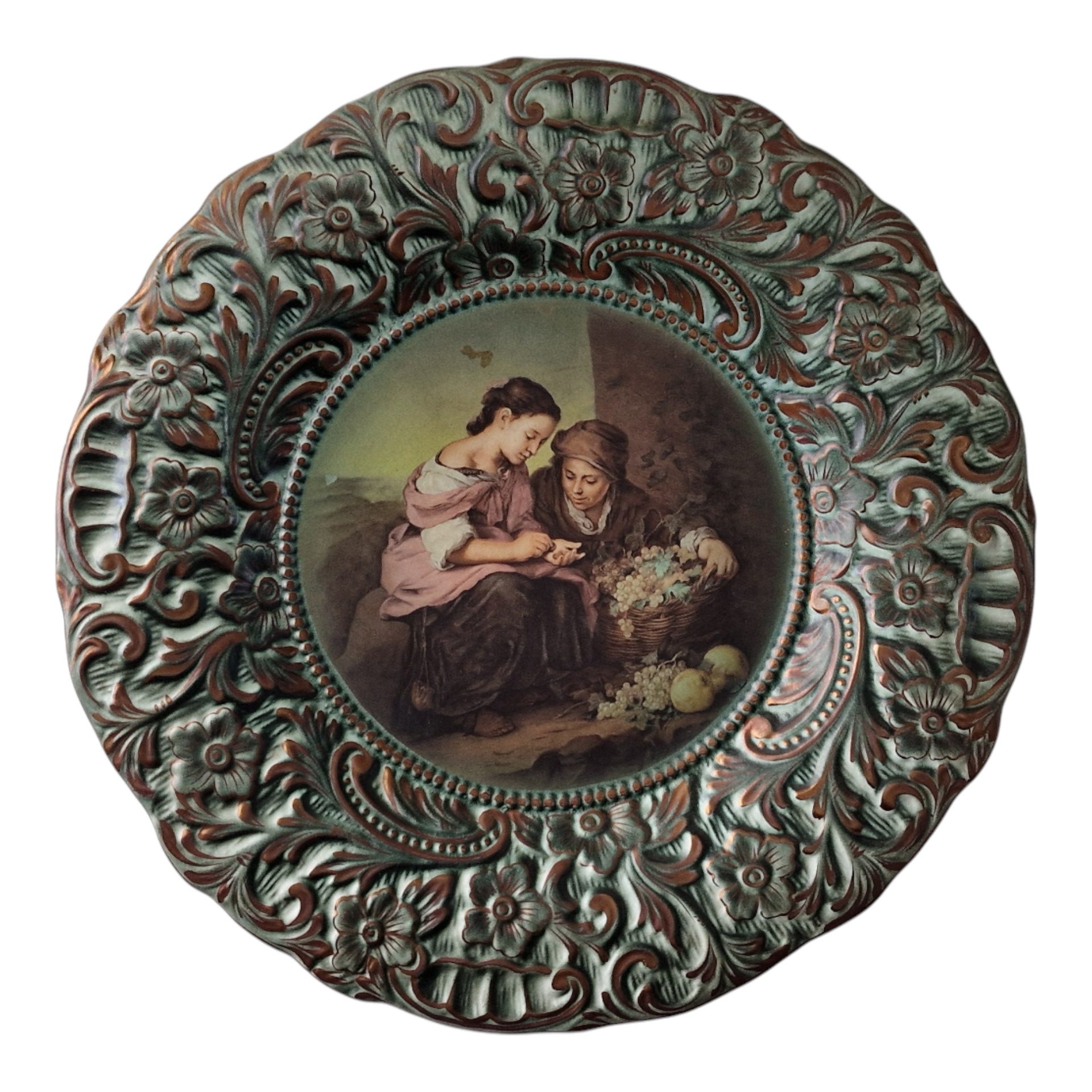 Prato Decorativo Martan em Cerâmica Vidrada – 27,5 cm