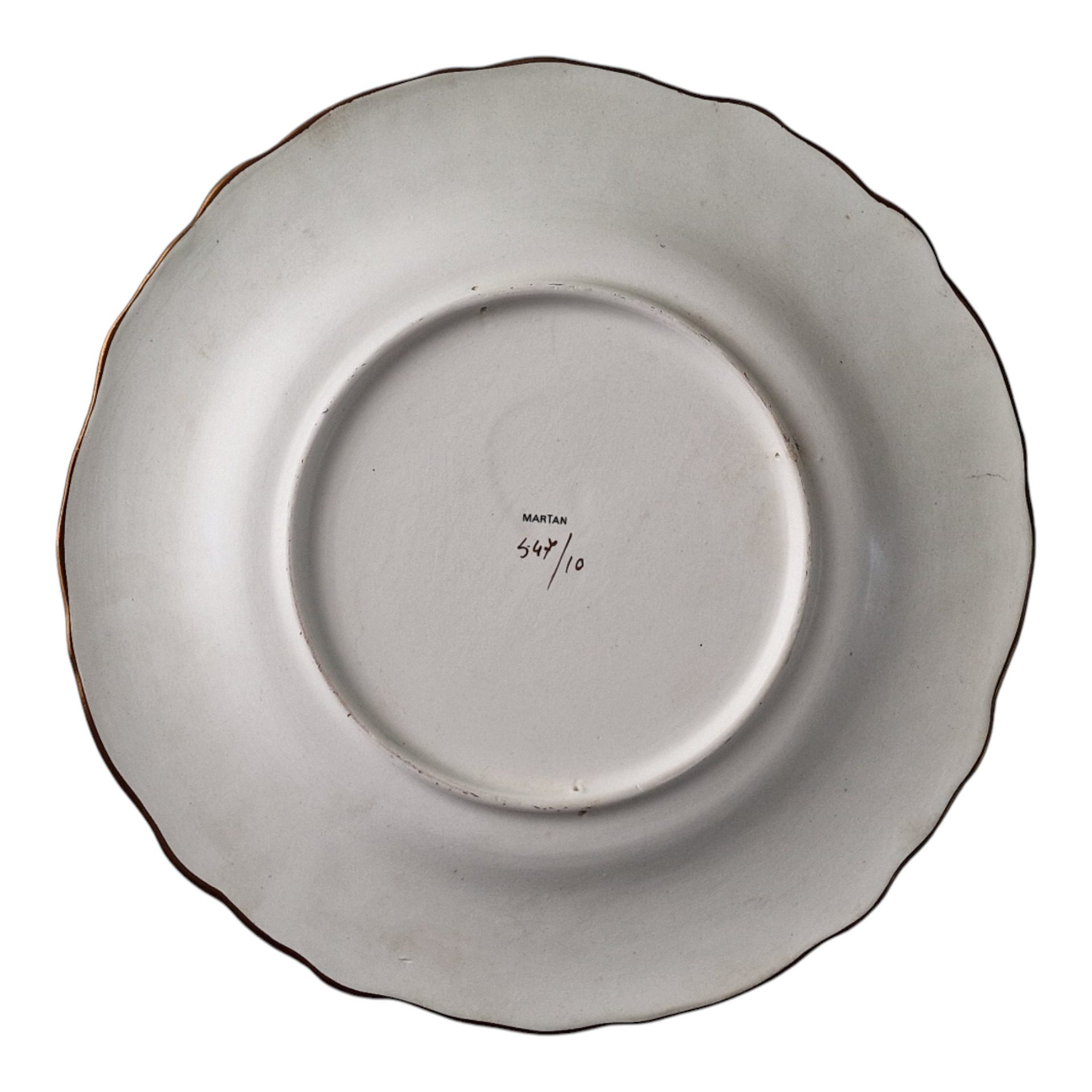 Prato Decorativo Martan em Cerâmica Vidrada – 27,5 cm