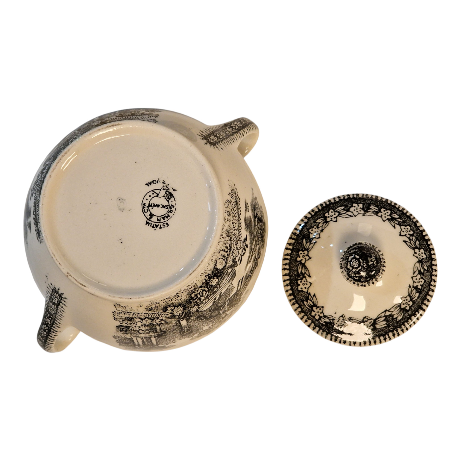 Serviço de Café Sacavém – Modelo 336 Preto – 9 Peças na Caixa Original