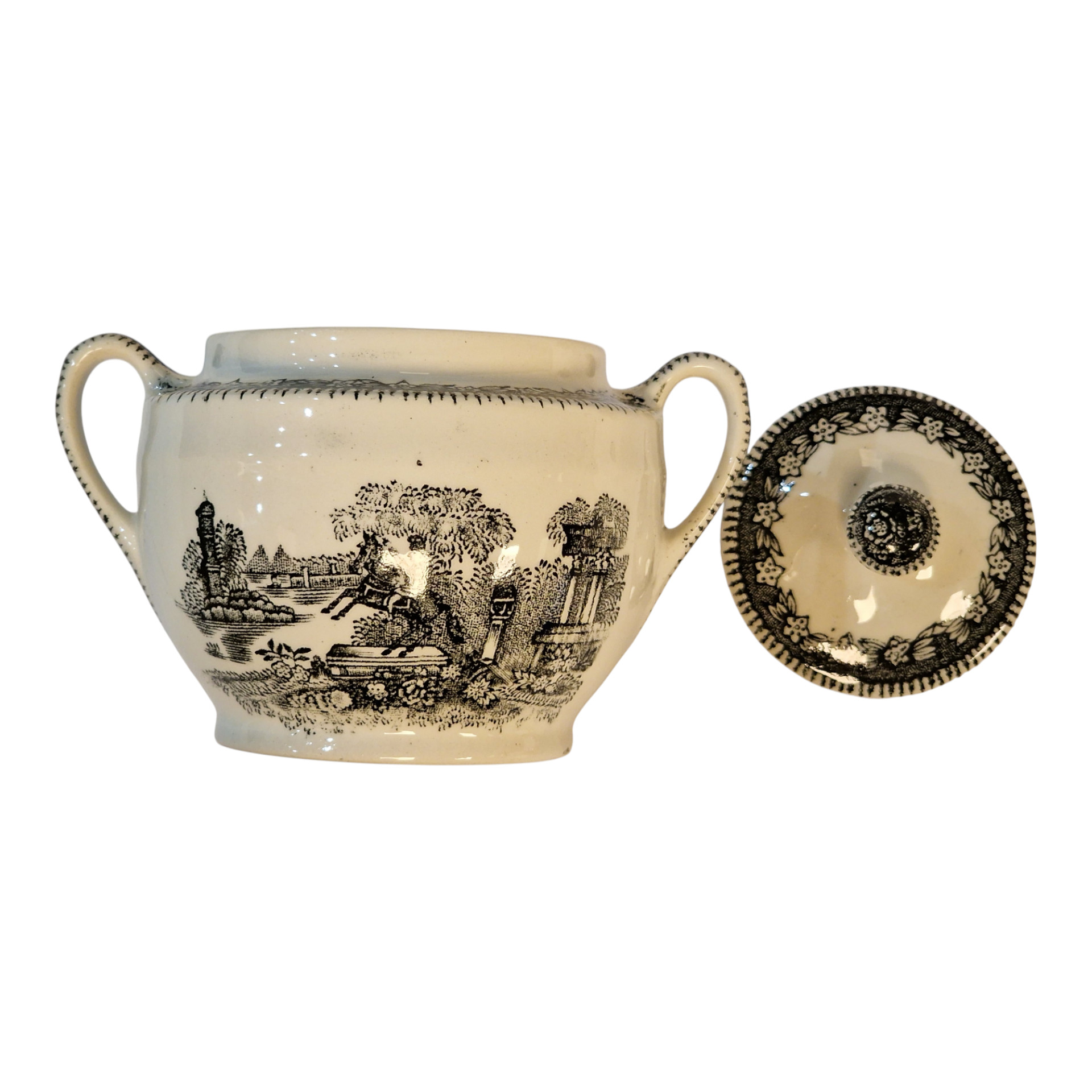 Serviço de Café Sacavém – Modelo 336 Preto – 9 Peças na Caixa Original