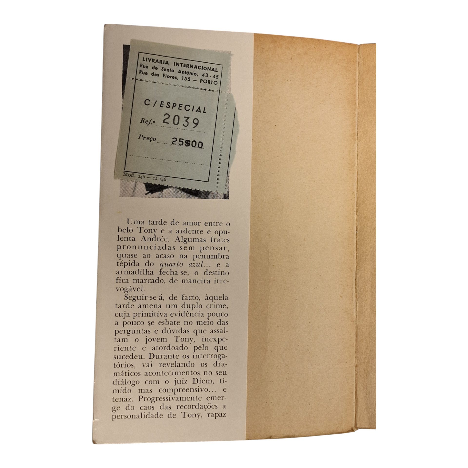 O Quarto Azul ou os Amantes Desenfreados – Georges Simenon (1964) – Edição Bertrand