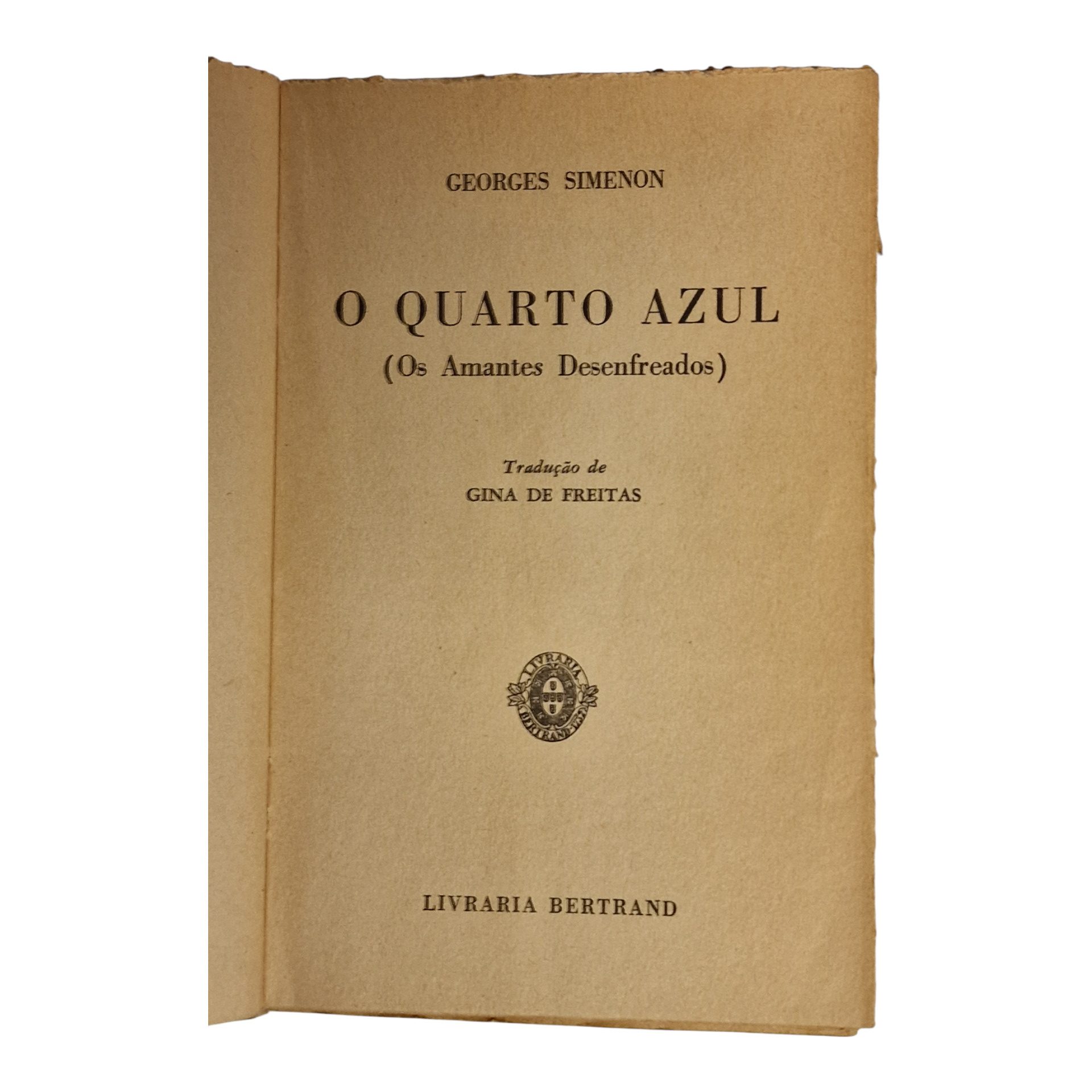 O Quarto Azul ou os Amantes Desenfreados – Georges Simenon (1964) – Edição Bertrand